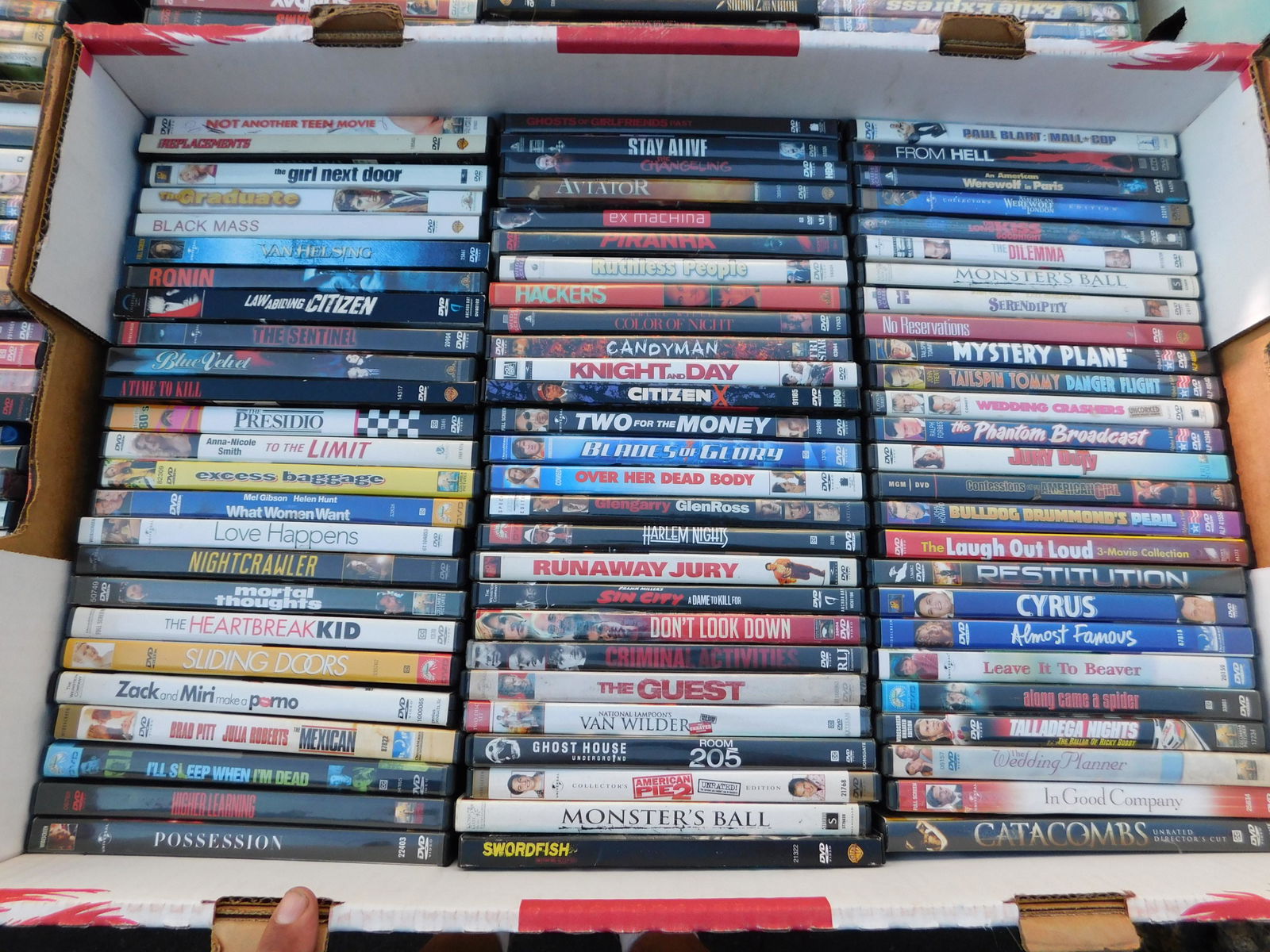 Large Lot of DVD's movies: Large Lot of DVD's movies. Mixed titles some may be factory sealed. This sale will be broadcast live on sale day with an auctioneer and caller calling full descriptions of each lot being sold, as well