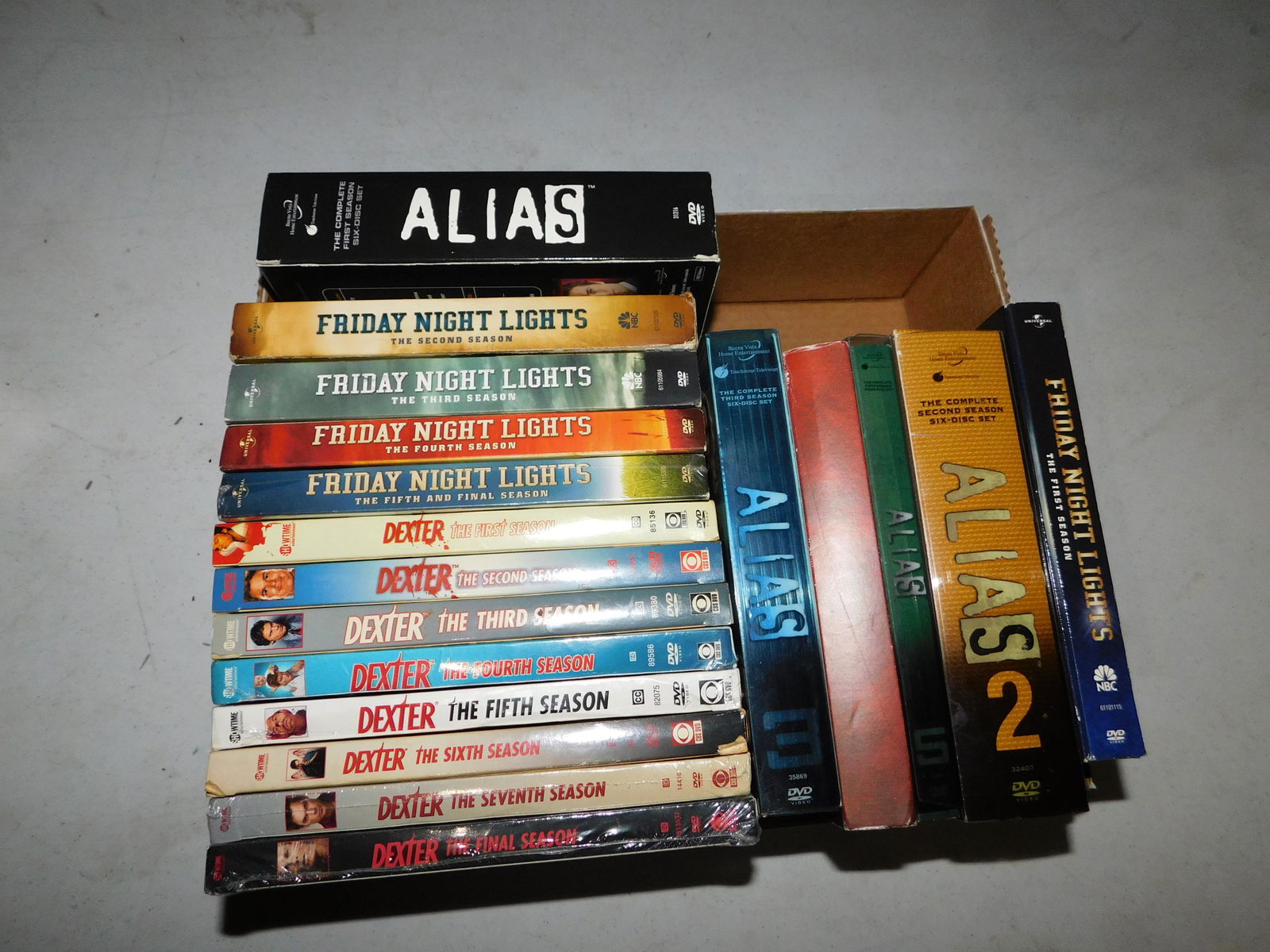 Alias, Friday Night Lights, and Dexter DVD sets (1 of 1)