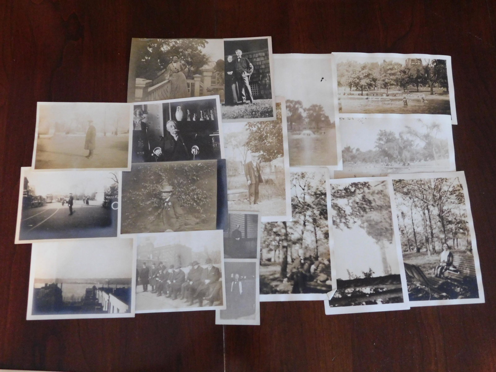 Lot of Photos and Ephemera from C.F. Vanderbilt.: Lot of photos and ephemera from C.F. Vanderbilt. There is a letter from the Dept of Public parks in NY allowing Vanderbilt to take photos, dated 1887, receipts from developing the photos dated 1987 fo