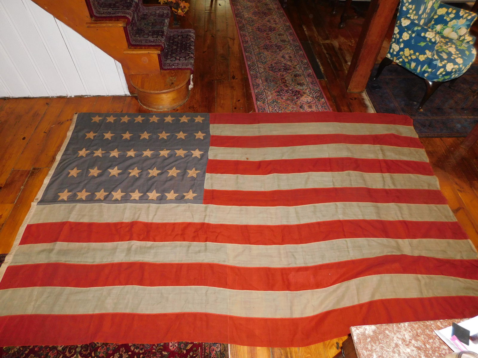38 Star Hand Sewn Flag (1 of 9)