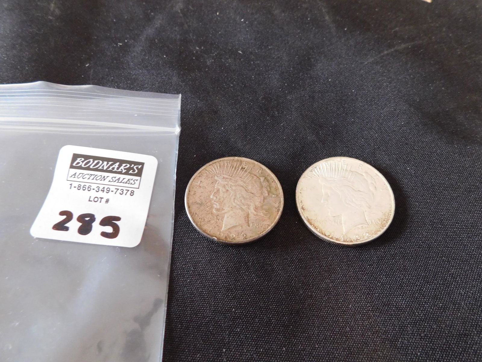2 1922 Peace Dollars (1 of 2)