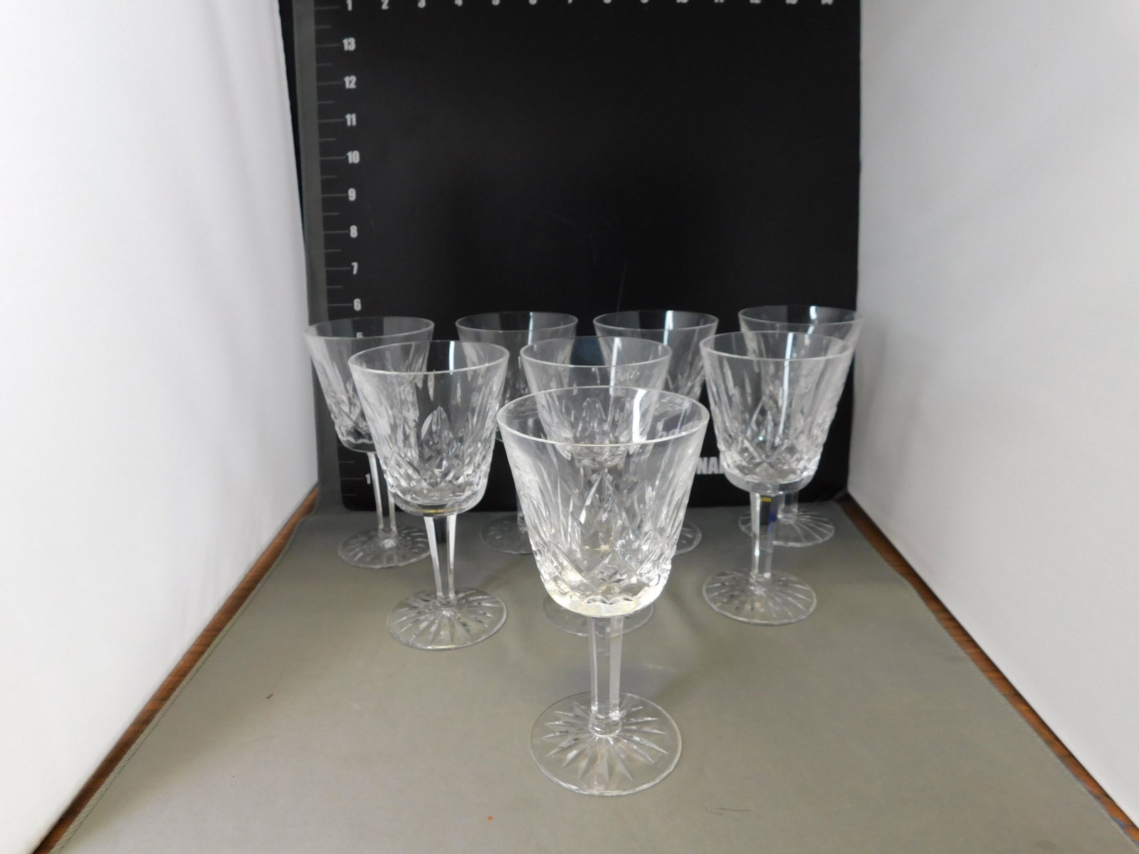 Waterford Wine Glasses - 8pcs: Waterford Crystal Wine Glasses - Lot of 8. You are bidding at a live sale, please read the terms and conditions. We are offering contact-less pick ups at our South Brunswick location by APPOINTMENT ON