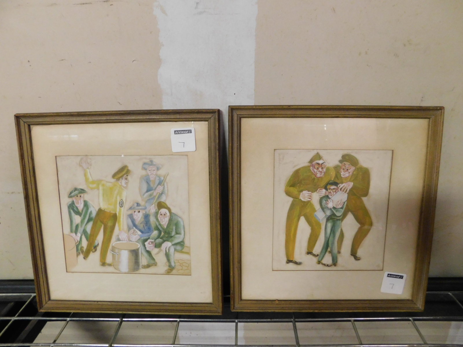 Lot of 2 Pieces of Art: Lot of 2 Pieces of Art. Included are 2 original Comic Military Illustrations. This sale will be broadcast live on sale day with full descriptions of each lot being sold, as well as video feed of each 