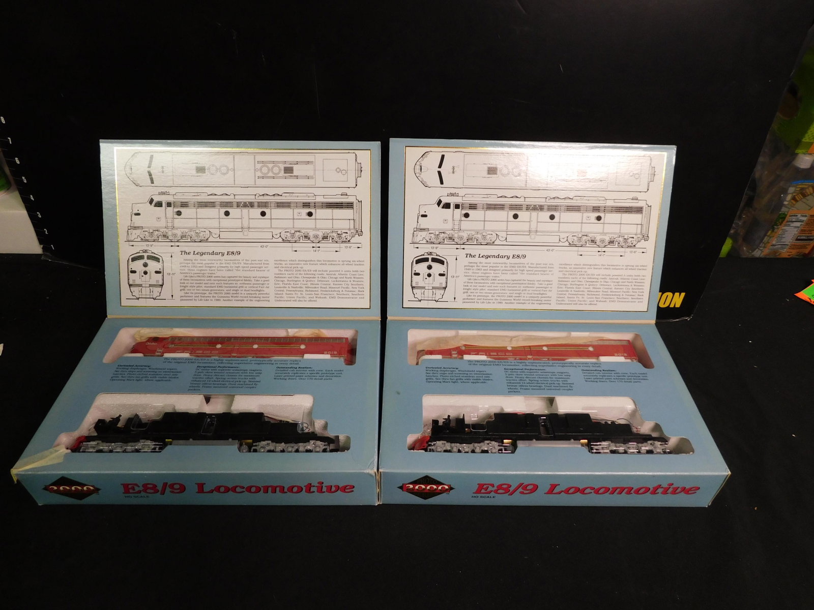 Proto 2000 E8/9 Frisco Diesel Locomotives AA Units -: Proto 2000 E8/9 Frisco Diesel Locomotives AA Units - Lot of 2. You are bidding at a live sale, please read the terms and conditions. We are offering contact-less pick ups at our South Brunswick locati