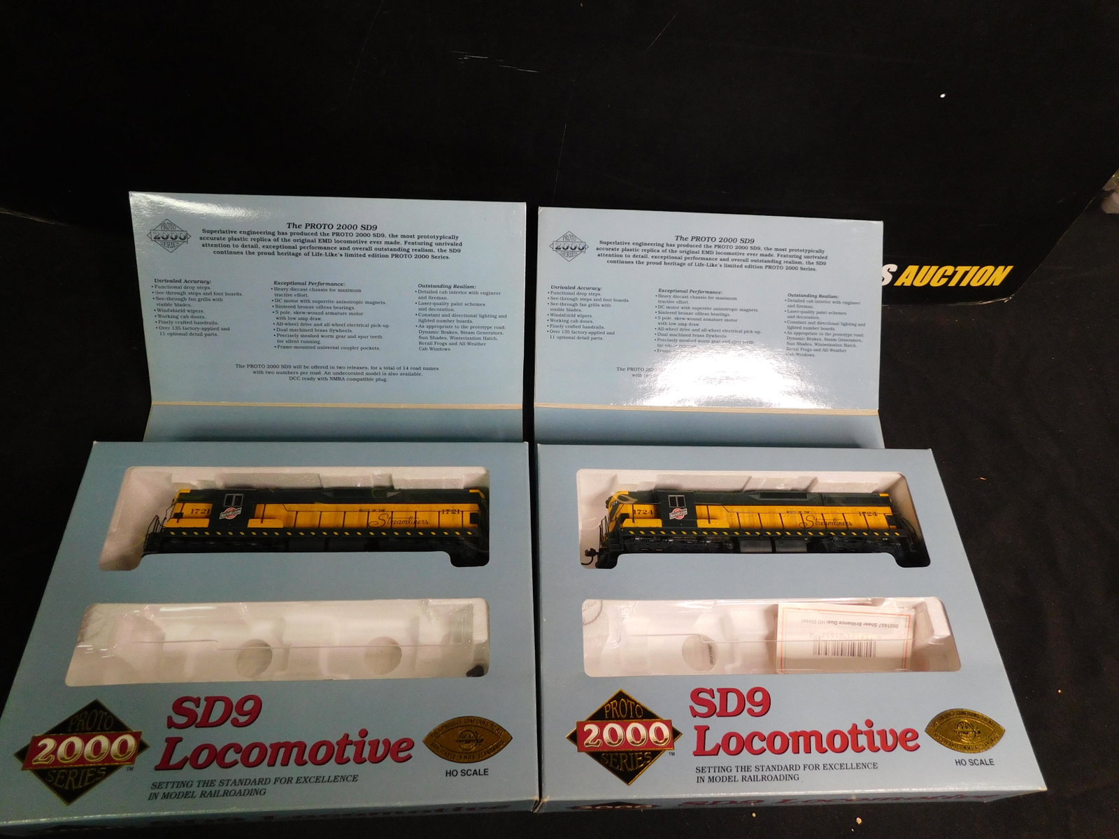 Lot of 2 Proto 2000 HO Scale Locomotives SD9: Lot of 2 Proto 2000 HO Scale Locomotives SD9 Northwestern Diesels. You are bidding at a live sale, please read the terms and conditions. We are offering contact-less pick ups at our South Brunswick lo
