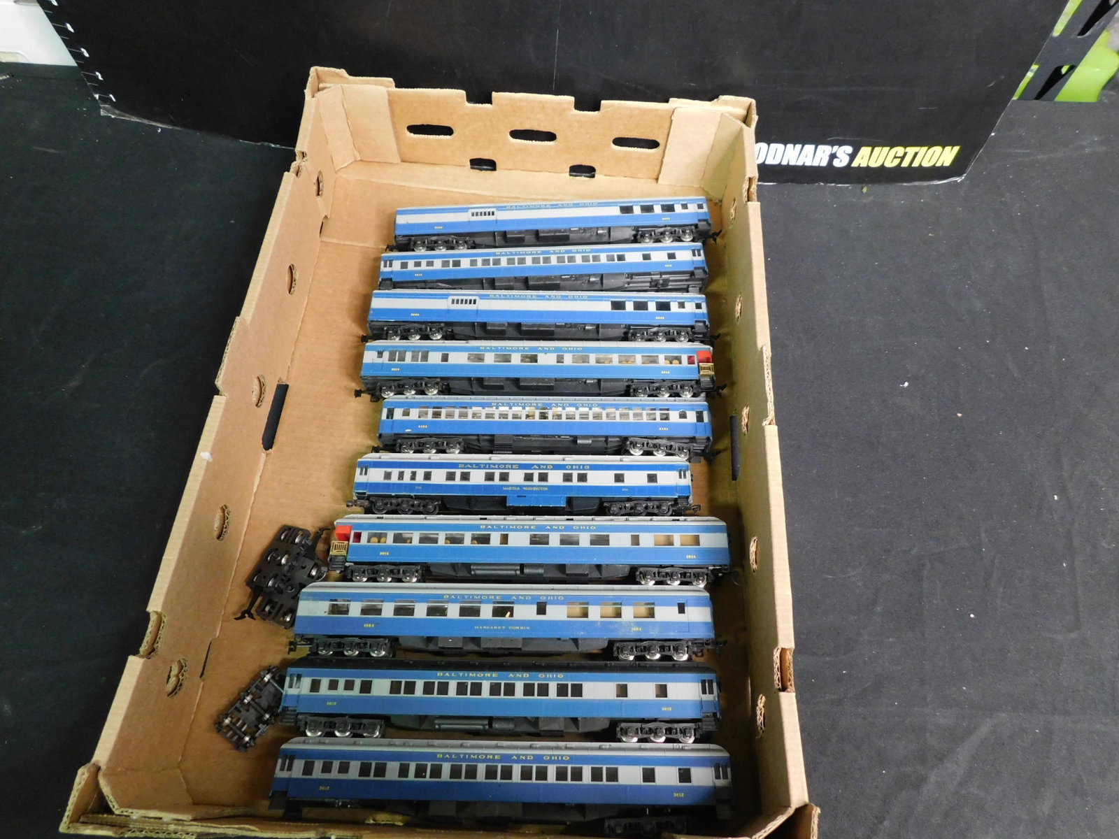 Lot of 10 HO Scale B&O Passenger Cars: Lot of 10 HO Scale B&O Passenger Cars. You are bidding at a live sale, please read the terms and conditions. We are offering contact-less pick ups at our South Brunswick location by APPOINTMENT ONLY o