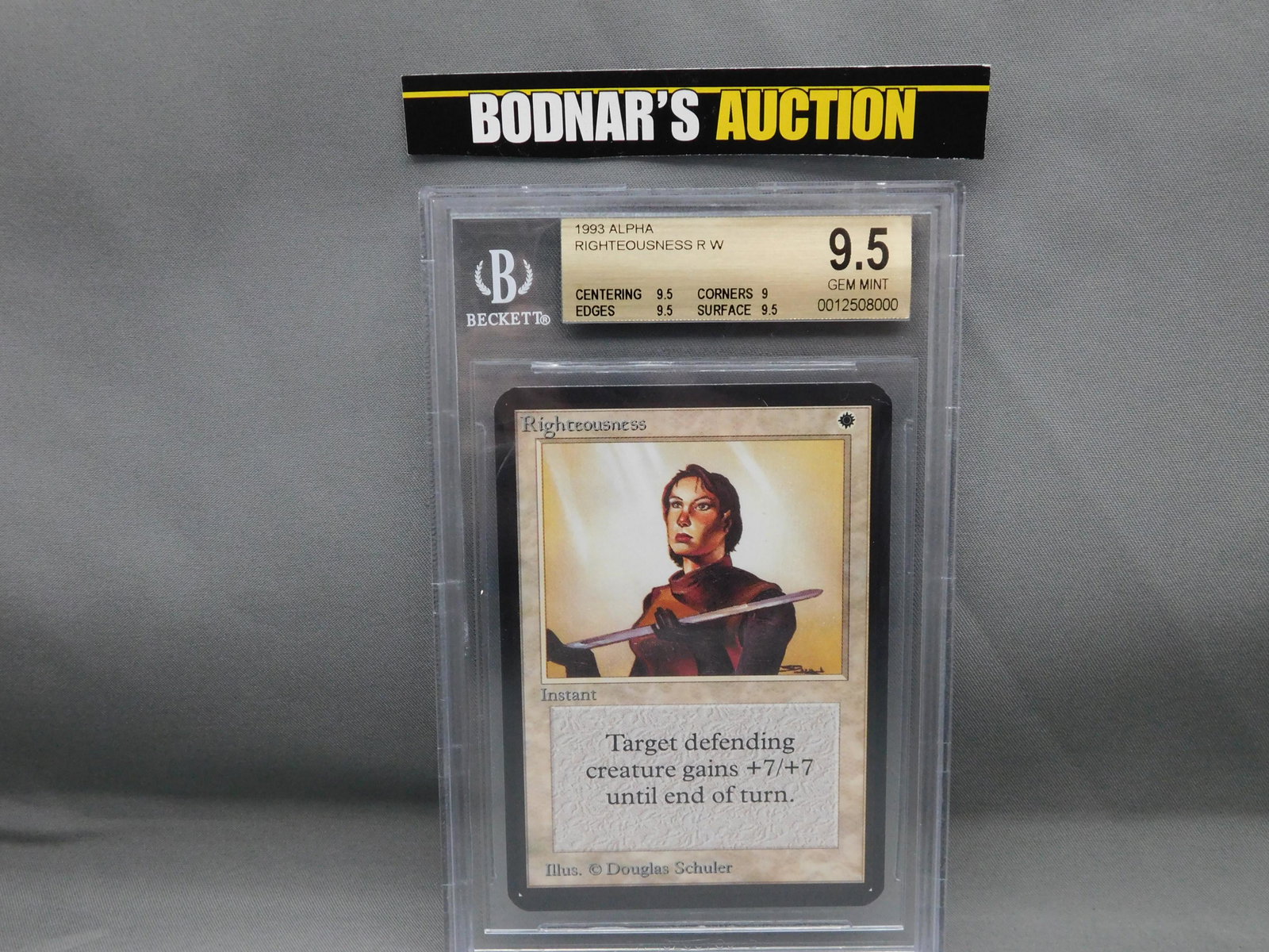 MTG Righteousness 1993 Alpha - BGS Graded (1 of 3)