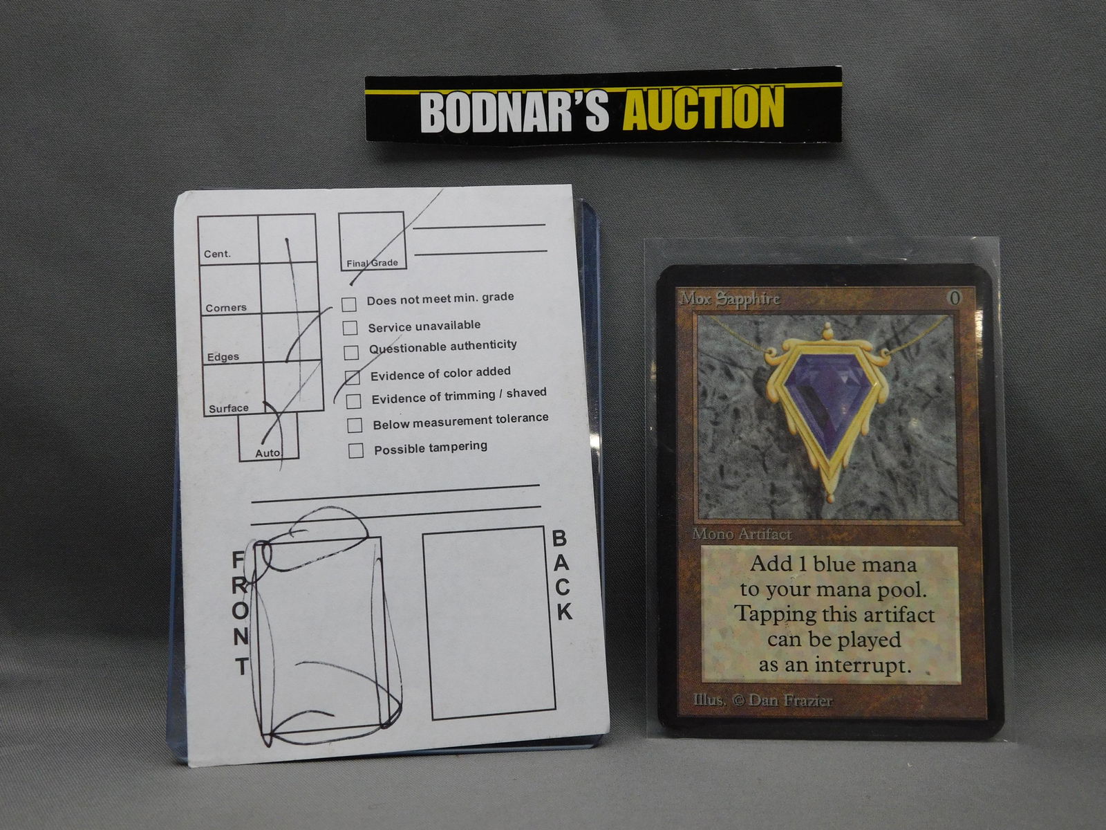 MTG Mox Sapphire - Alpha 1993 - Color Added (1 of 4)