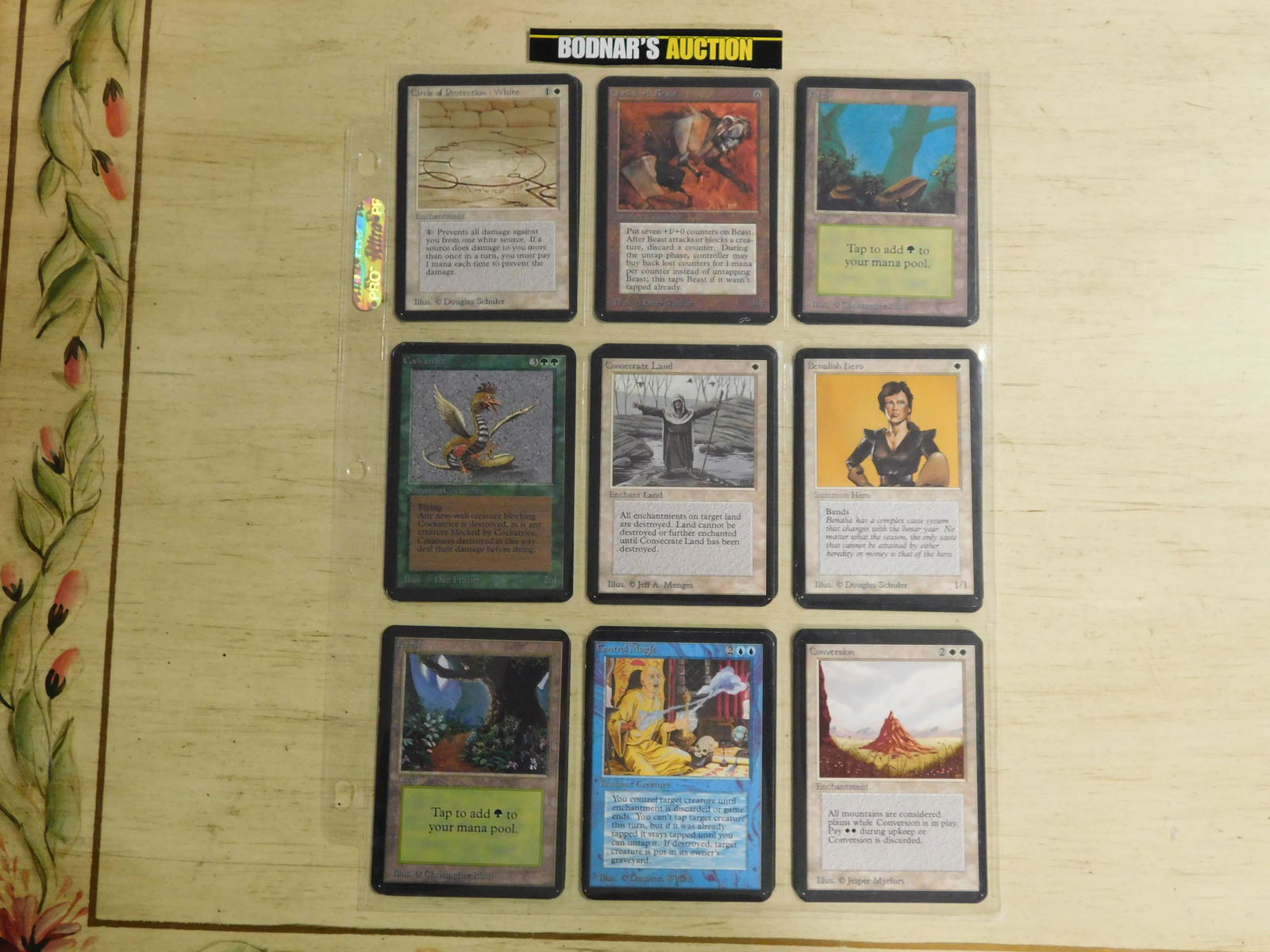 Lot of 9 MTG Alpha Set Cards - 1993 (1 of 4)