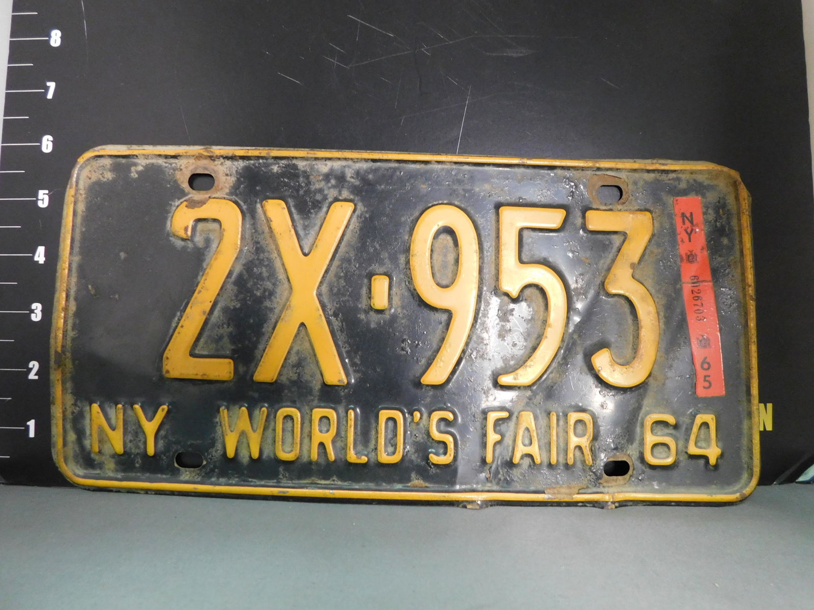 1964 NY World's Fair License Plate (1 of 2)