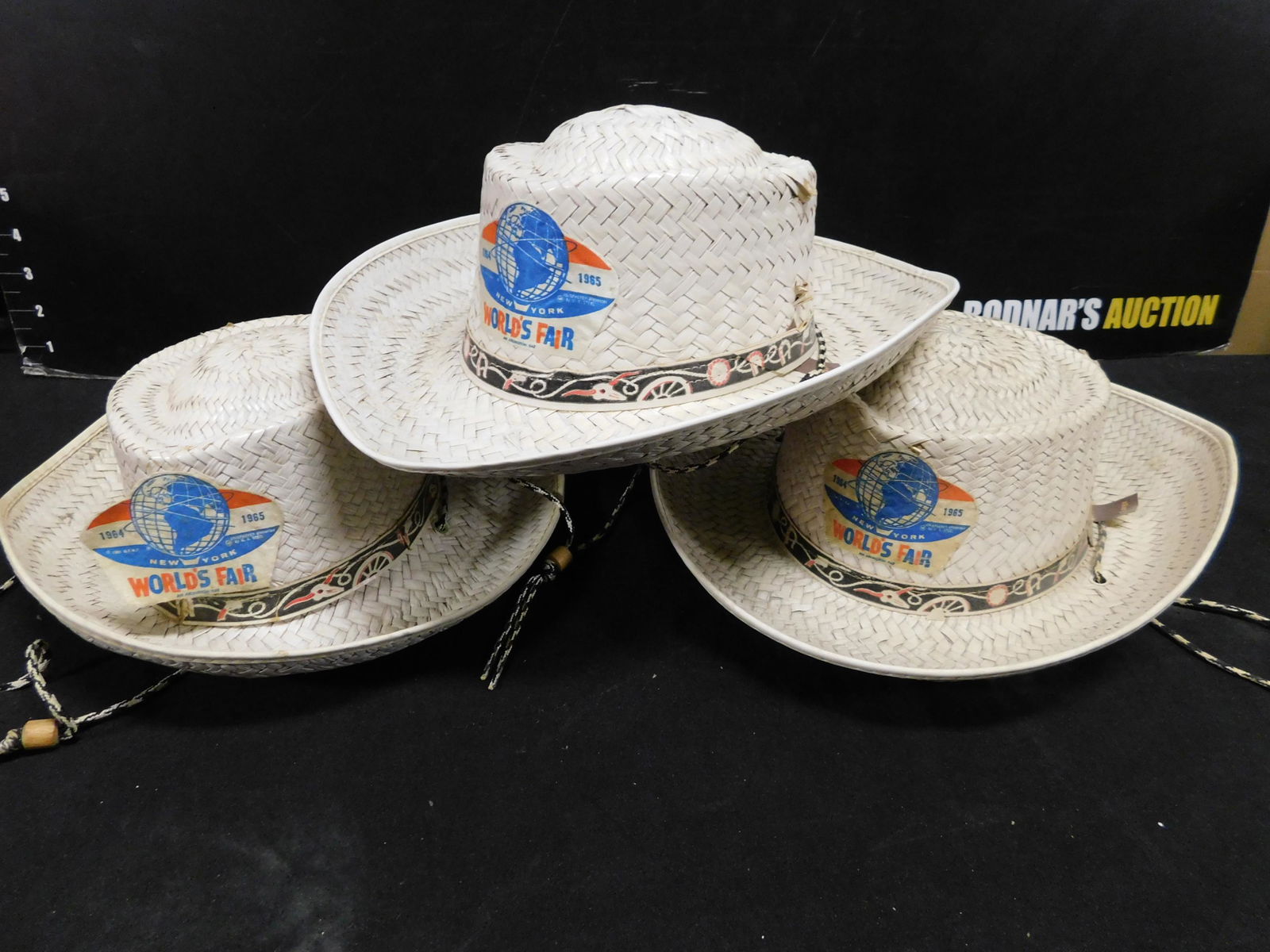 1964 World's Fair Straw Hats - Group Lot of 3 (1 of 4)