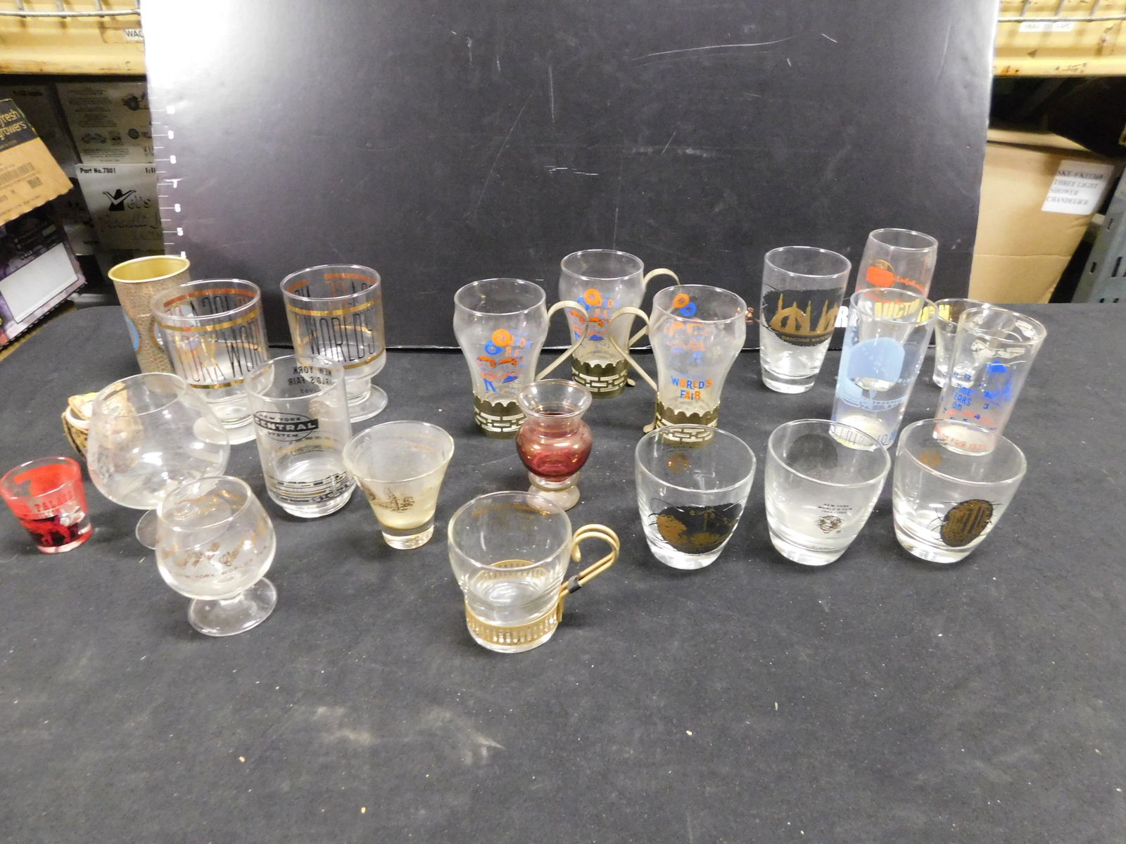 1964 New York's World's Fair Bar Style Glasses - Lot of (1 of 6)