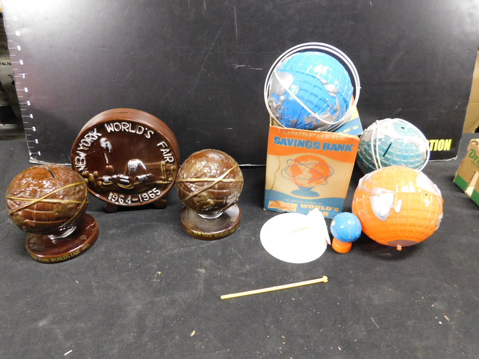 1964 New York World's Fair 7 Piece Bank Lot (1 of 3)