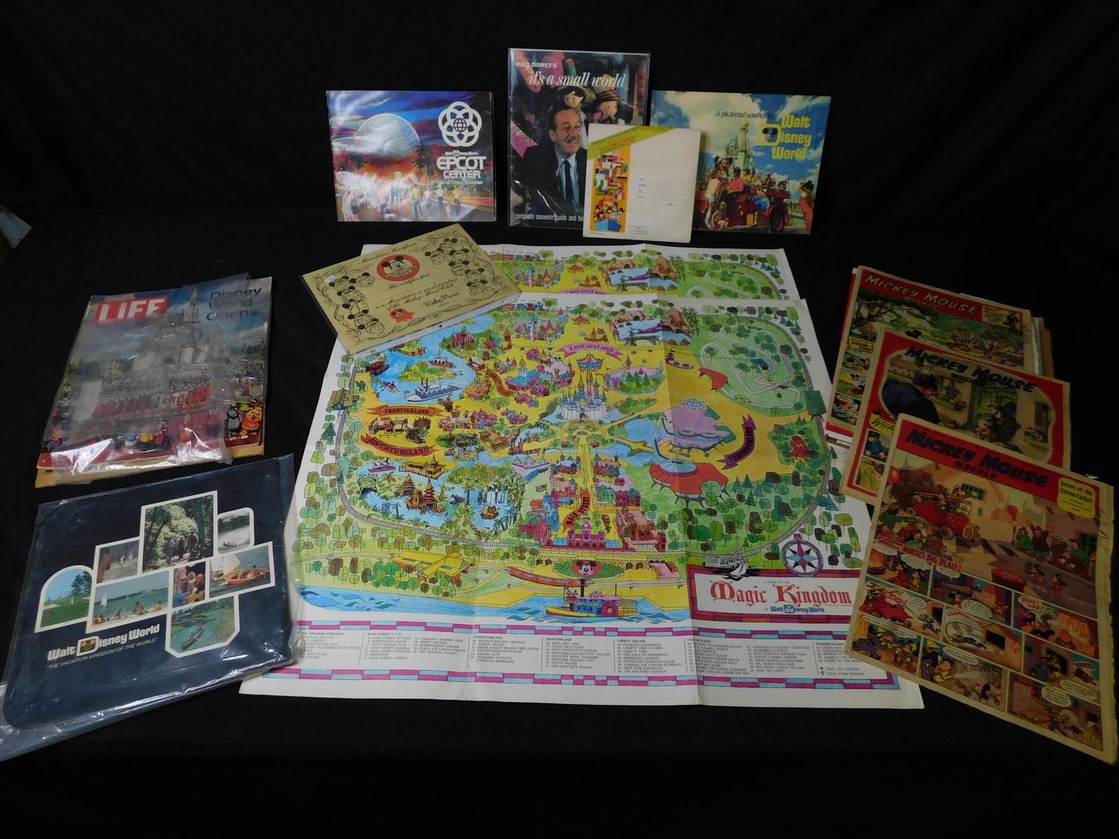 Lot of Walt Disney World Vintage Ephemera. Included are (1 of 8)