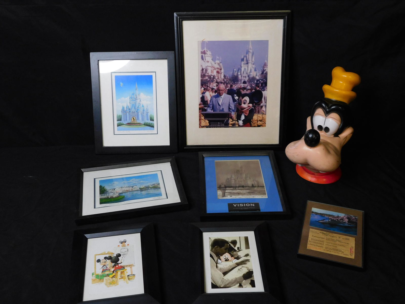 Lot of Disney Prints, Photos, Framed Postcards and a (1 of 9)