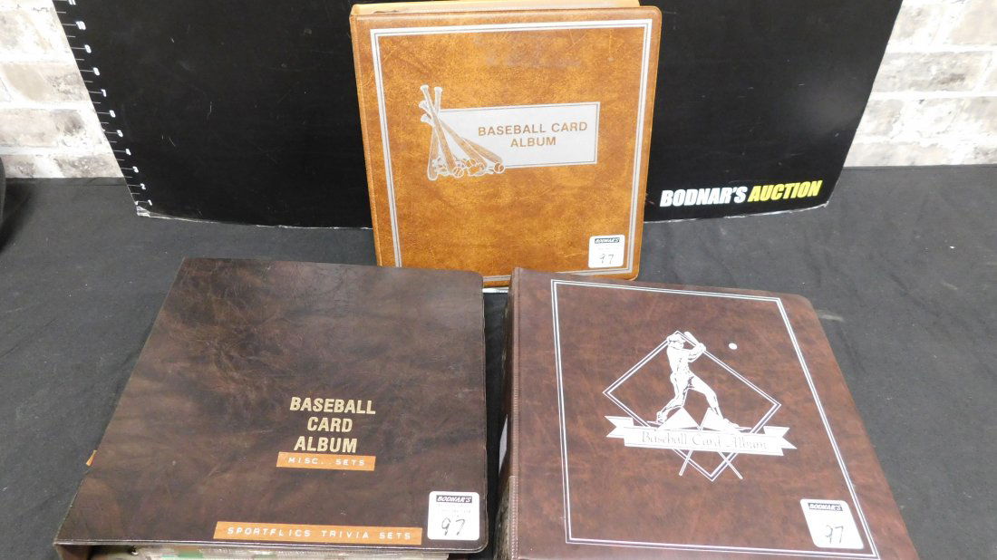 Lot of 3 Binders of Baseball Cards - Mostly 1986 and 87 (1 of 4)