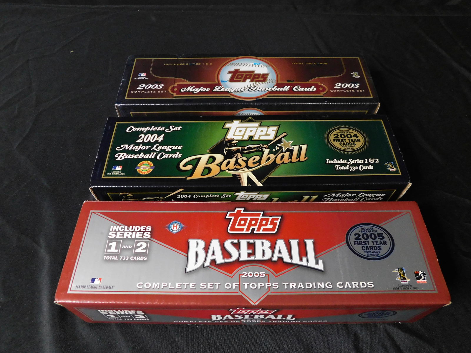 3 Boxes of Baseball Card Sets -2003 Factory Sealed, (1 of 5)