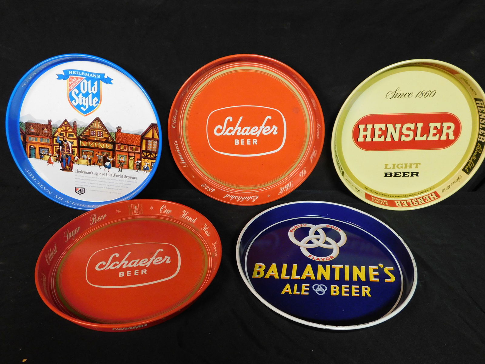 Lot of 5 Advertising Beer Trays (1 of 6)