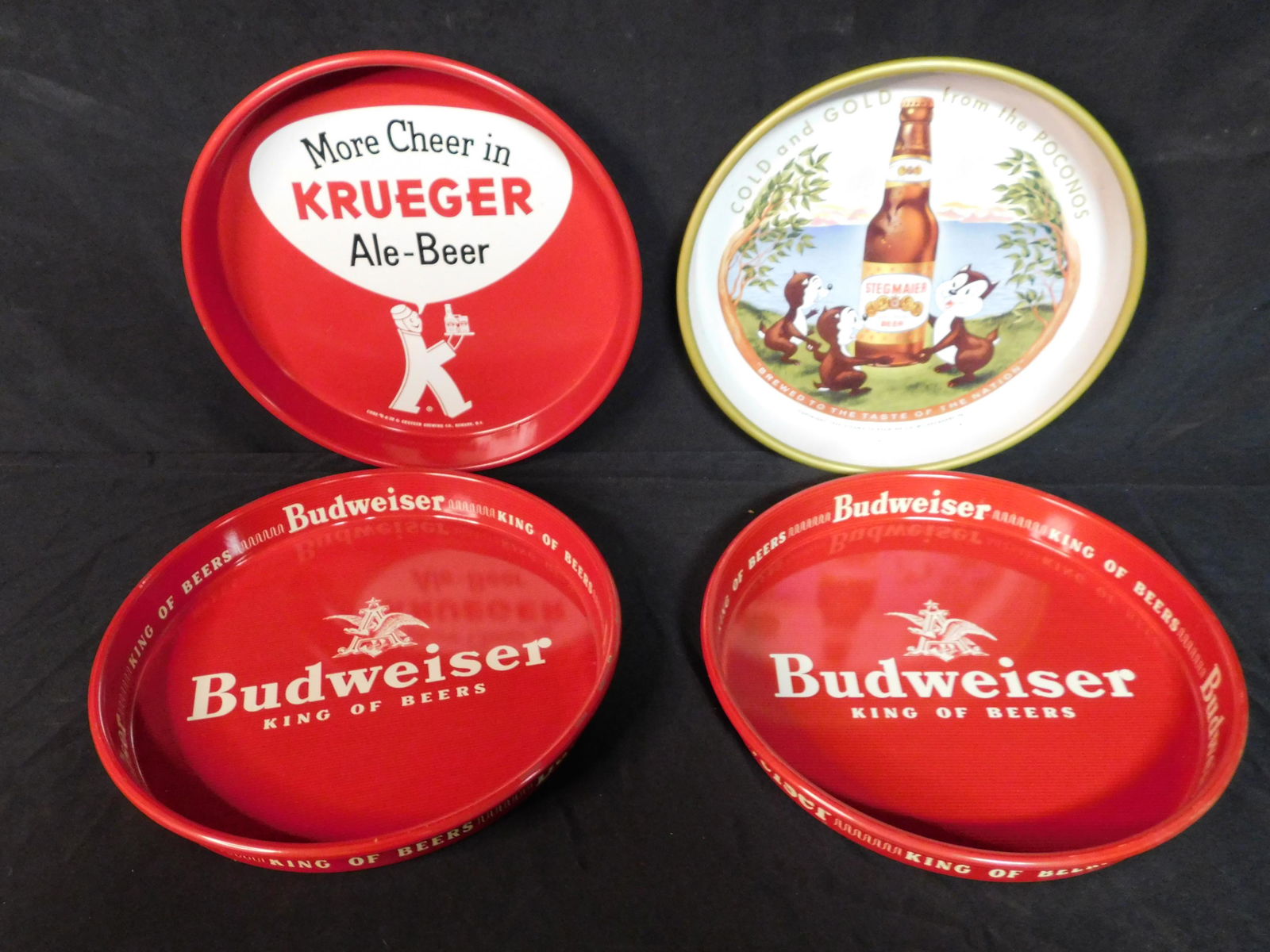 Lot of 4 Advertising Beer Trays (1 of 5)