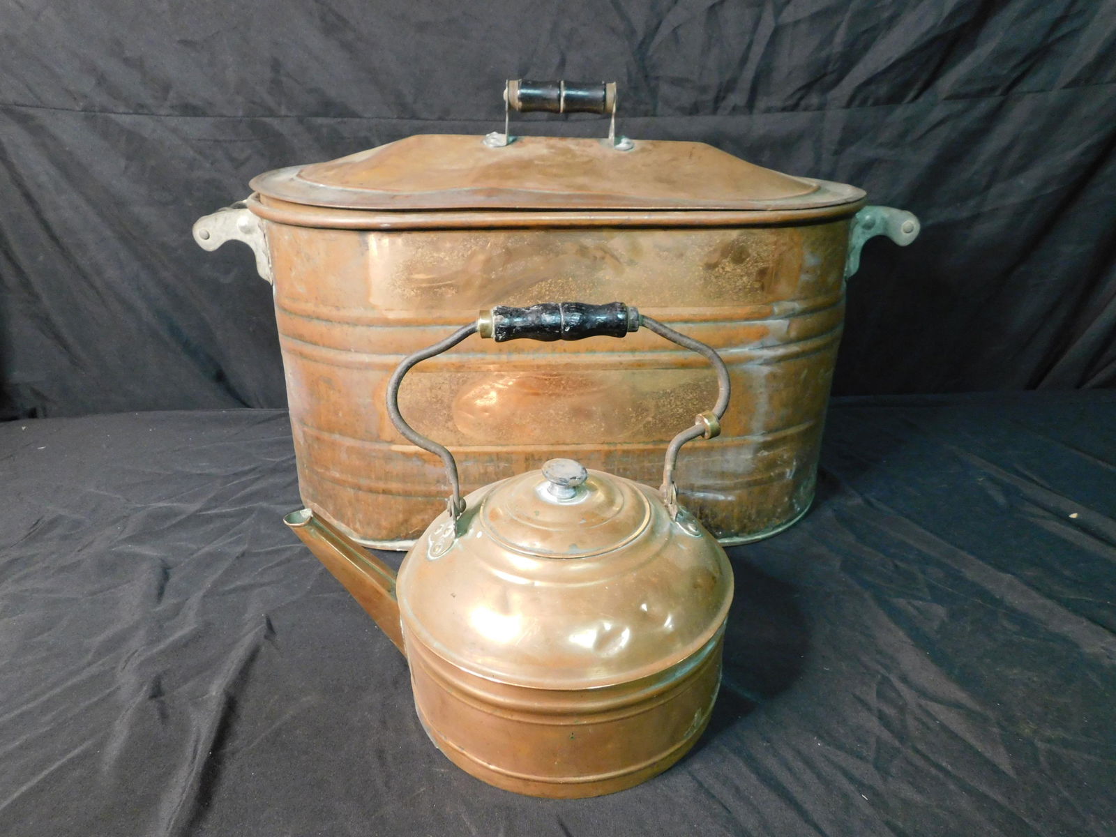 Copper Tea Kettle and Boiler Lot (1 of 8)