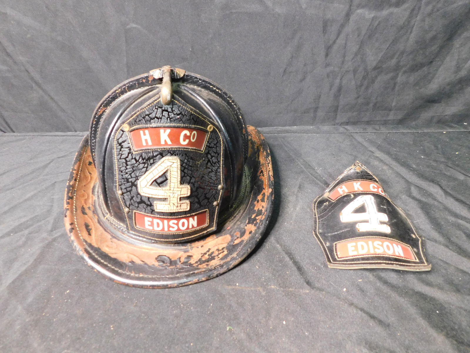 Antique Leather Fire Helmet (1 of 10)