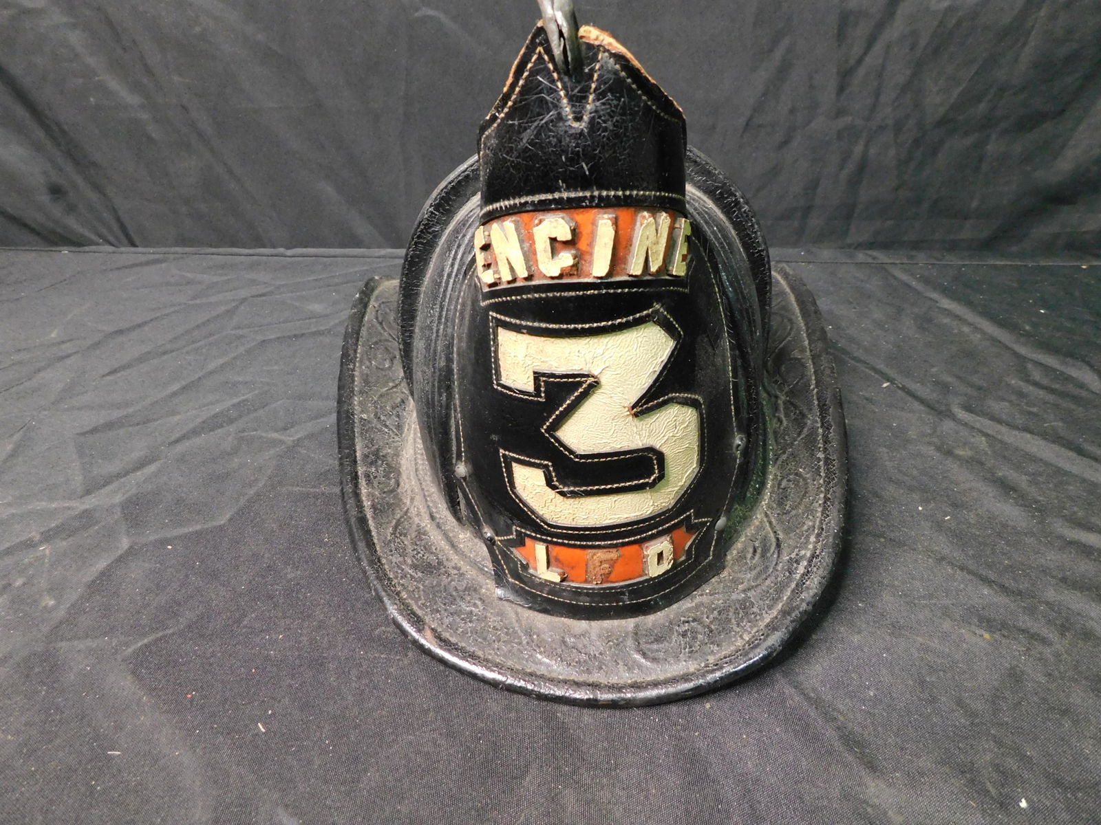 Antique Leather Fire Helmet (1 of 7)