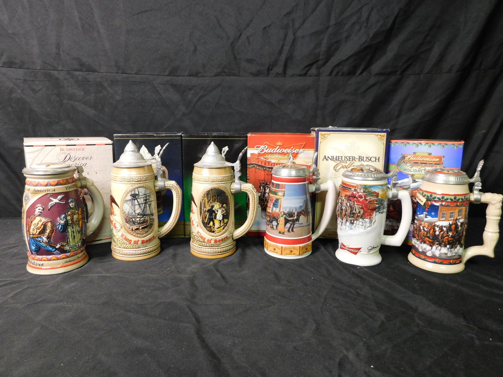 Lot of 5 Anheiser Busch Beer Steins (1 of 8)