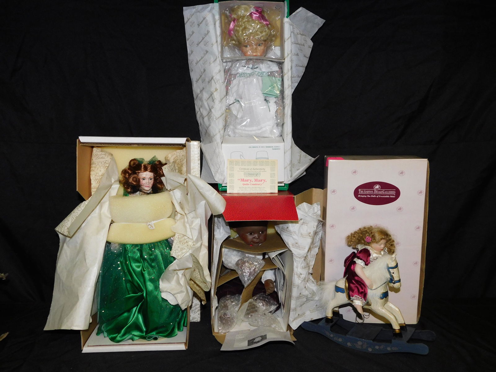 Lot of 4 Boxed Dolls including Ashton Drake Dolls (1 of 1)