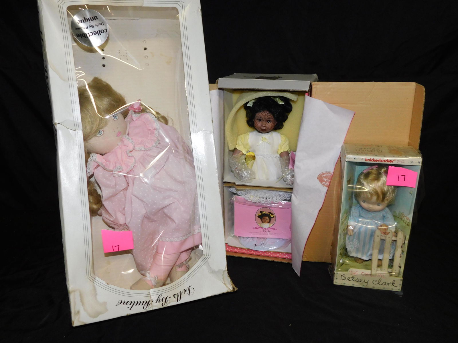 Lot of 3 Boxed Dolls including Knickerbocker (1 of 1)