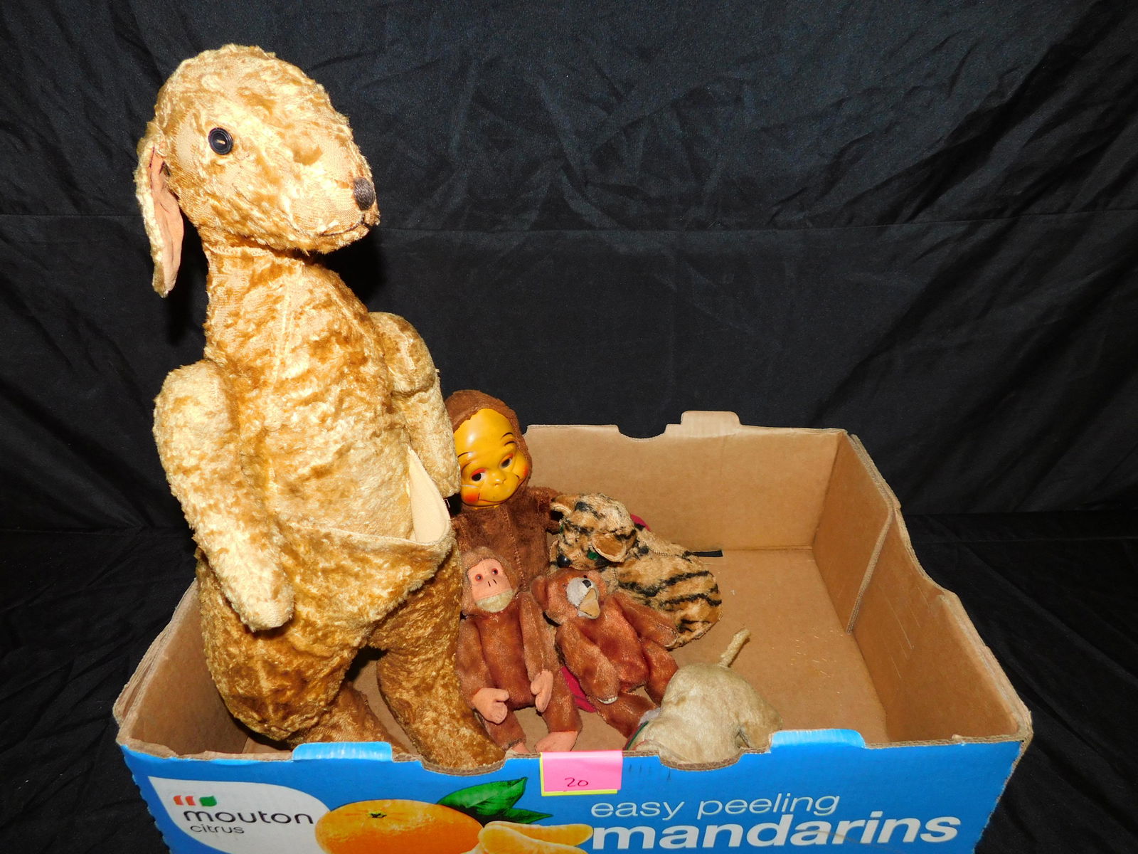 Lot of Vintage Stuffed Animals: Lot of Vintage Stuffed Animals. This sale will be broadcast live on sale day with an auctioneer and caller calling full descriptions of each lot being sold, as well as video feed of each lot. All item