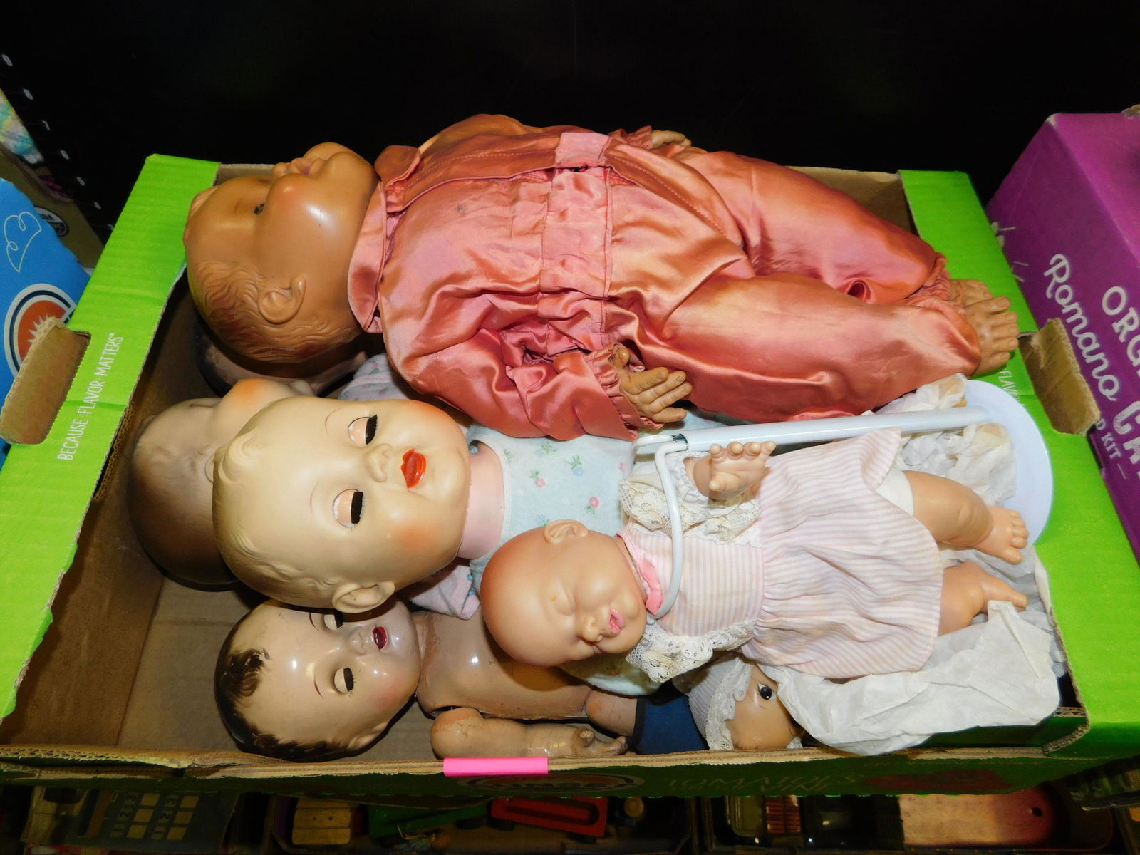 Lot of Vintage Soft Plastic Dolls and Composition Dolls (1 of 1)