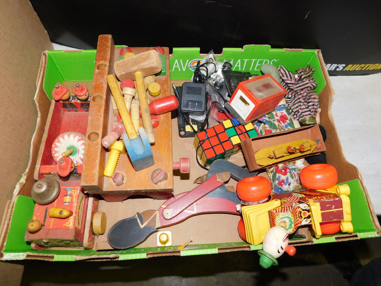 Box Lot of Vintage Fischer Price and Playskool Toys (1 of 1)