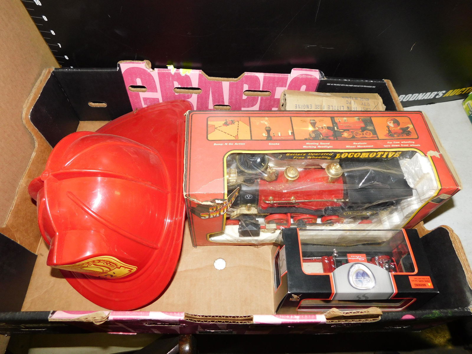 Box Lot with Fireman Toys (1 of 1)