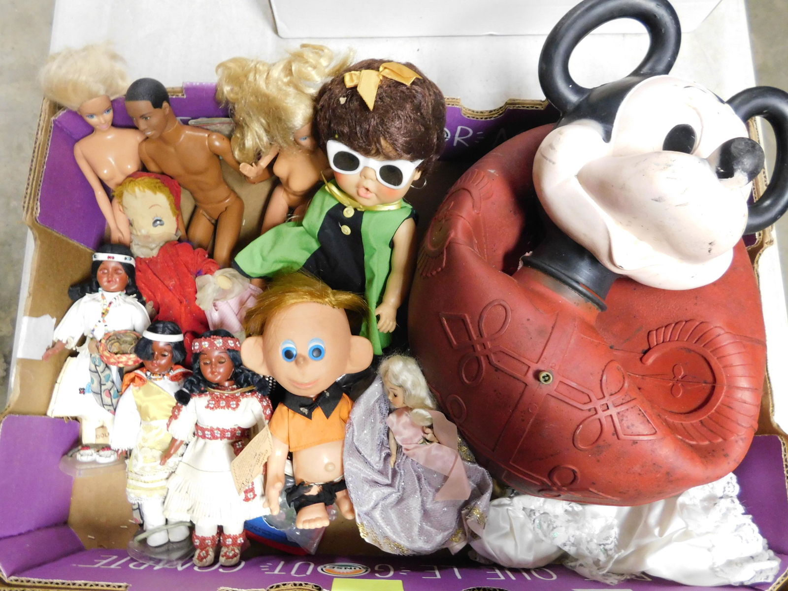 Box Lot with Dolls and Mickey Mouse (1 of 1)