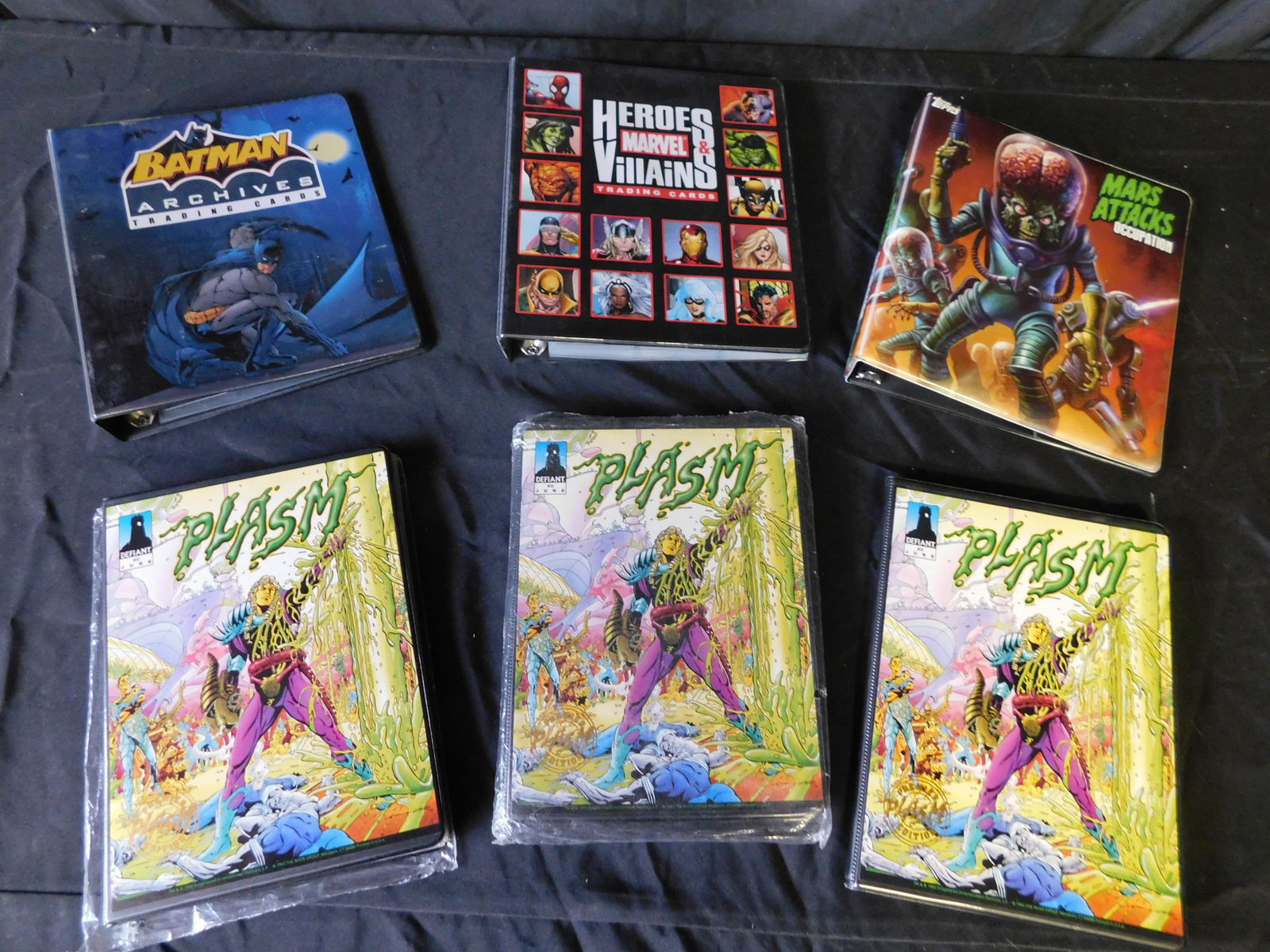 Box Lot with Plasm and Marvel Trading Cards (1 of 4)