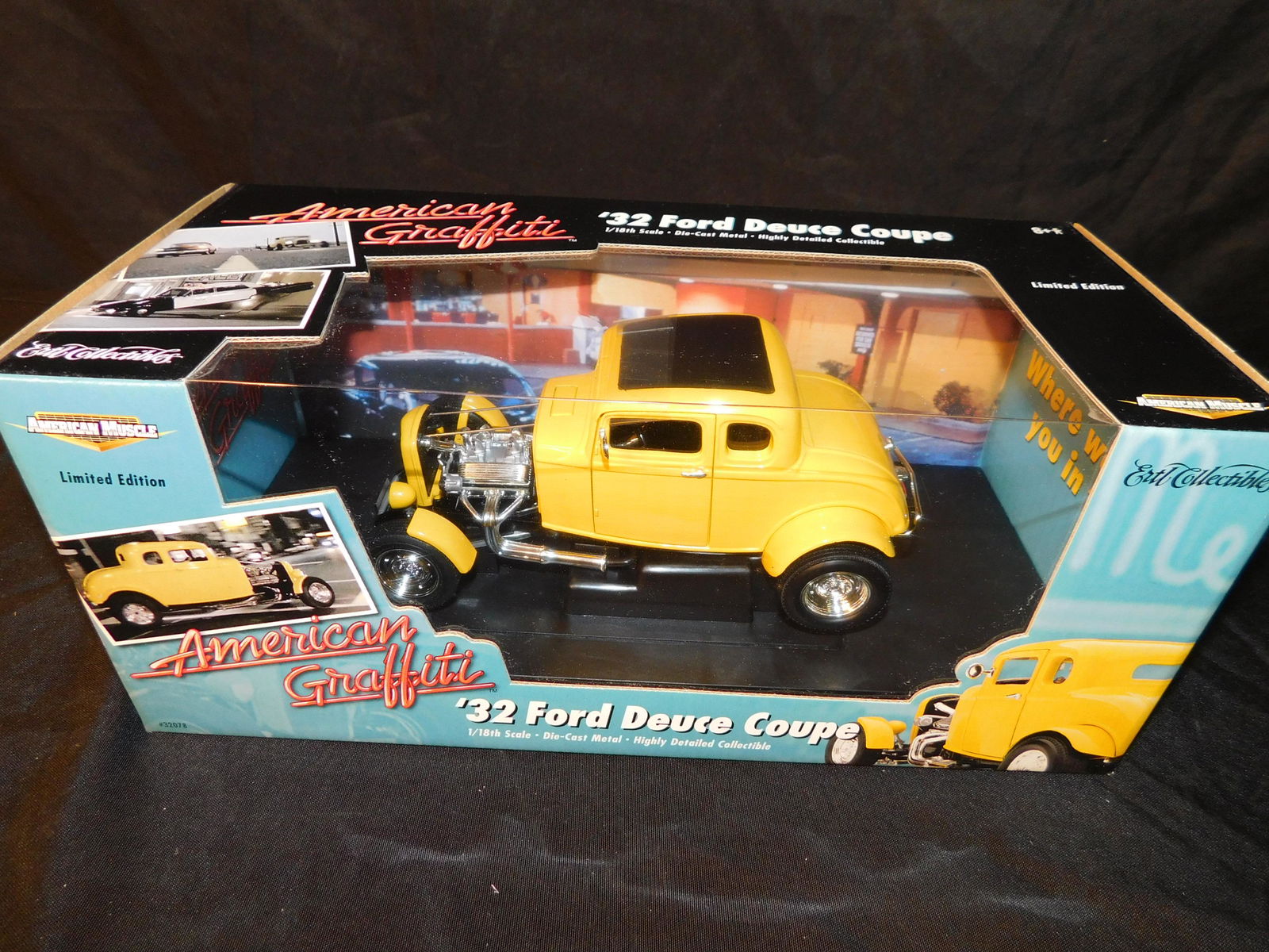 Ertlアーテル/'32Fordフォード Deuceデュース アメグラ 1/18 Ertl 1932 American Graffiti Ford Deuce 1:18 Diecast Car for