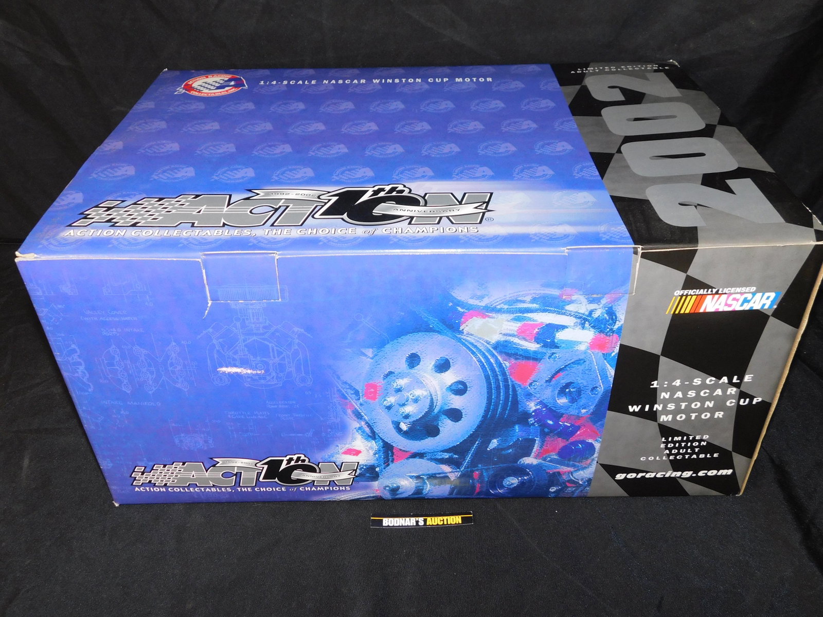 Action Racing Dale Earnhardt Inc. 2002 Team Engine: Action Racing - Dale Earnhardt Inc. 2002 Team Engine. 1:4 Scale NASCAR Winston Cup Motor. You are bidding at a live sale, please read the terms and conditions. We are offering contact-less pick ups at