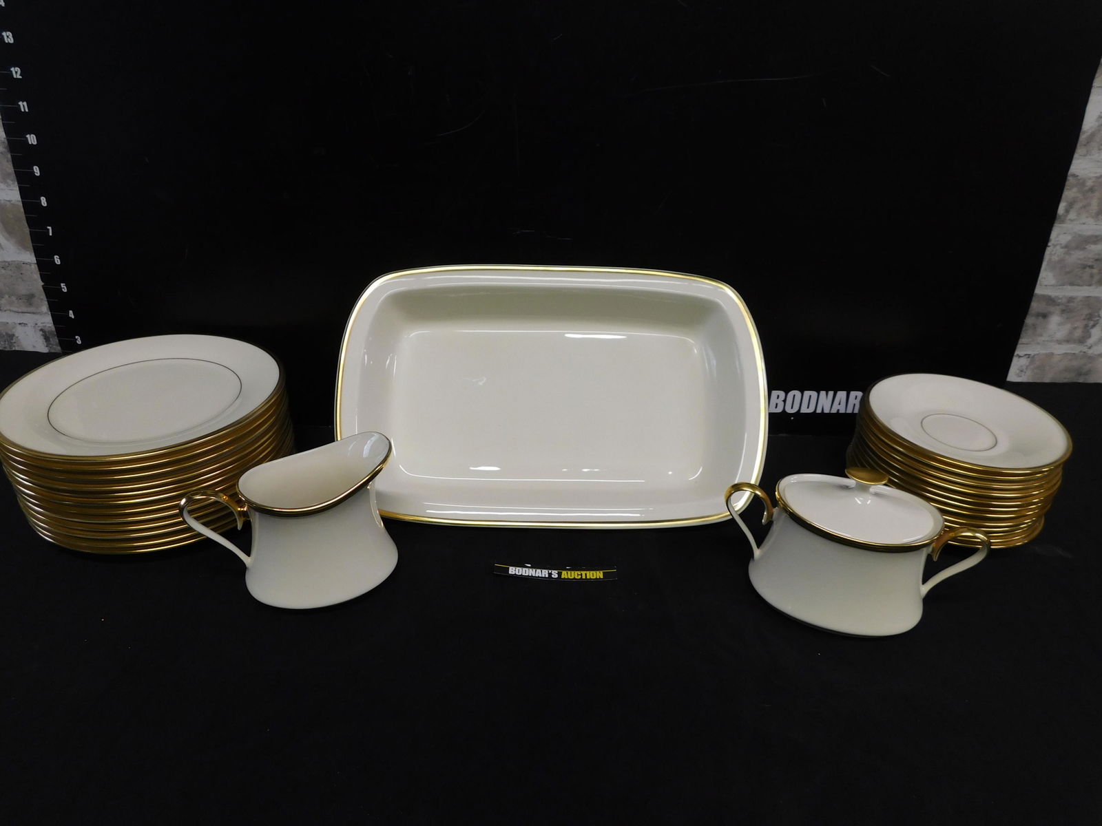 Box Lot of Lenox Eternal Dinnerware (1 of 3)