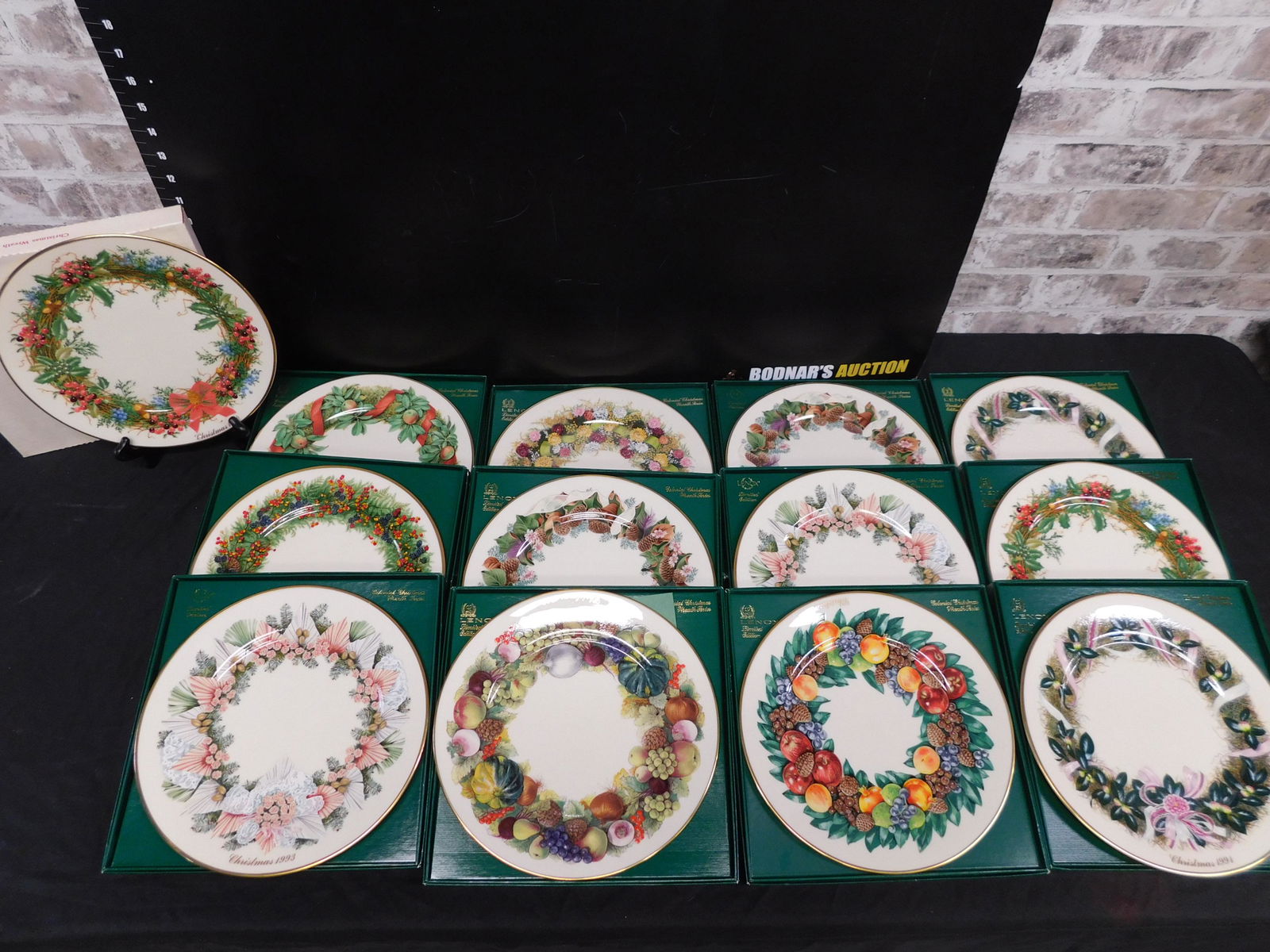 Box Lot of Lenox Christmas Plates (1 of 3)