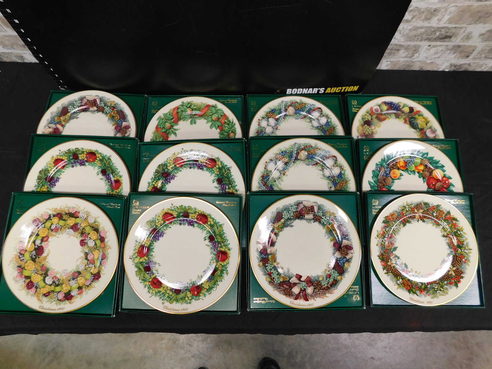 Box Lot of Lenox Christmas Plates (1 of 3)