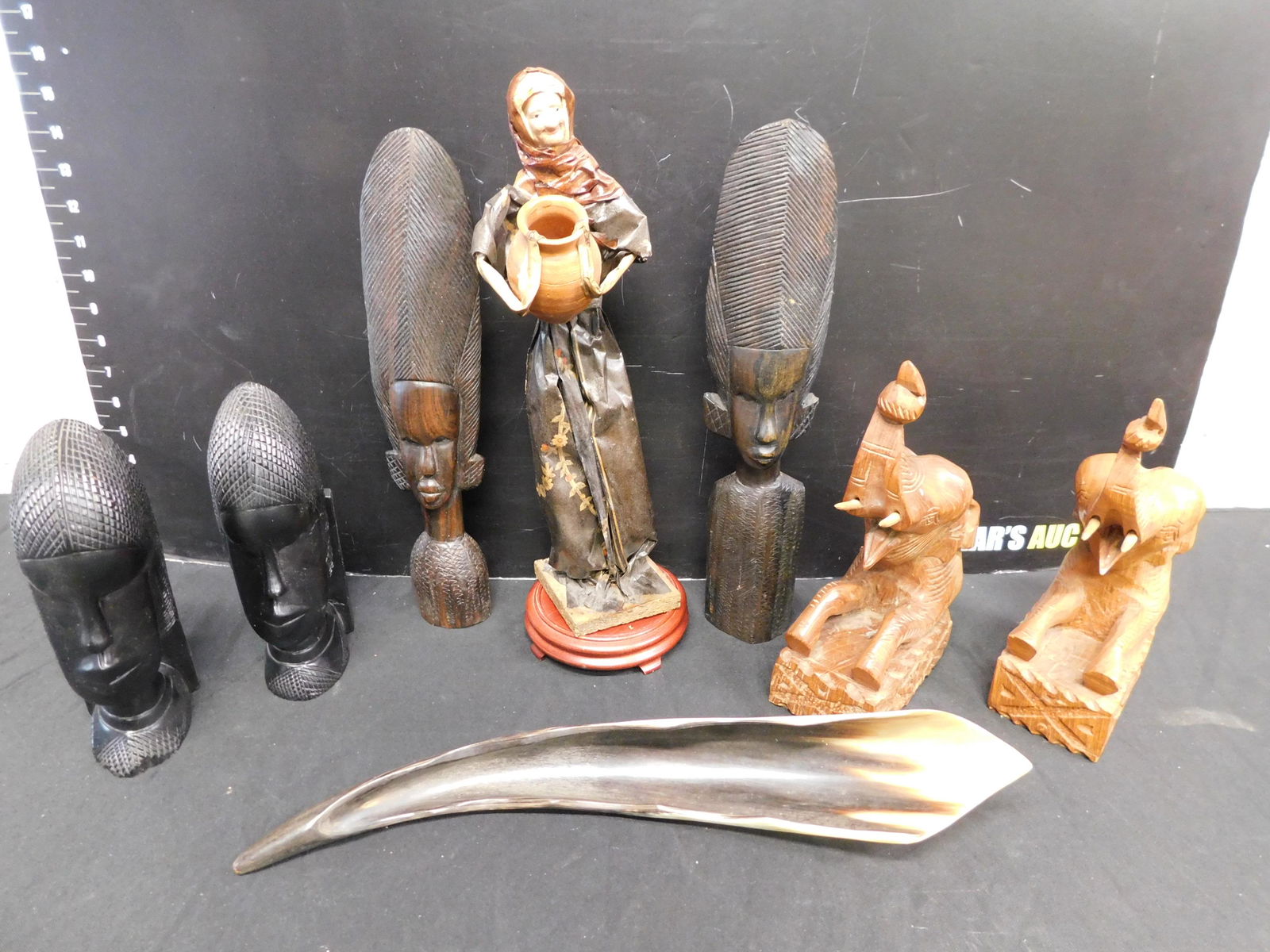 Box Lot with Wooden Bookends (1 of 4)