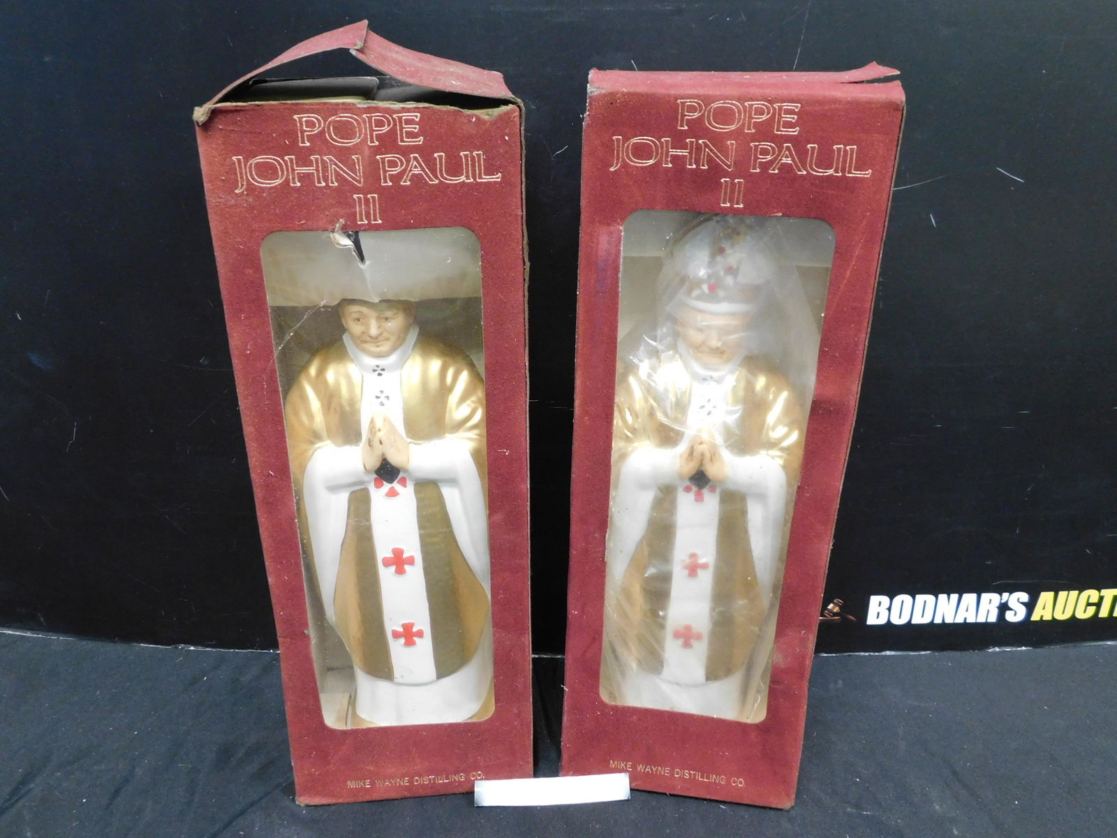 Lot of 2 Pope John Paul Decanters (1 of 2)