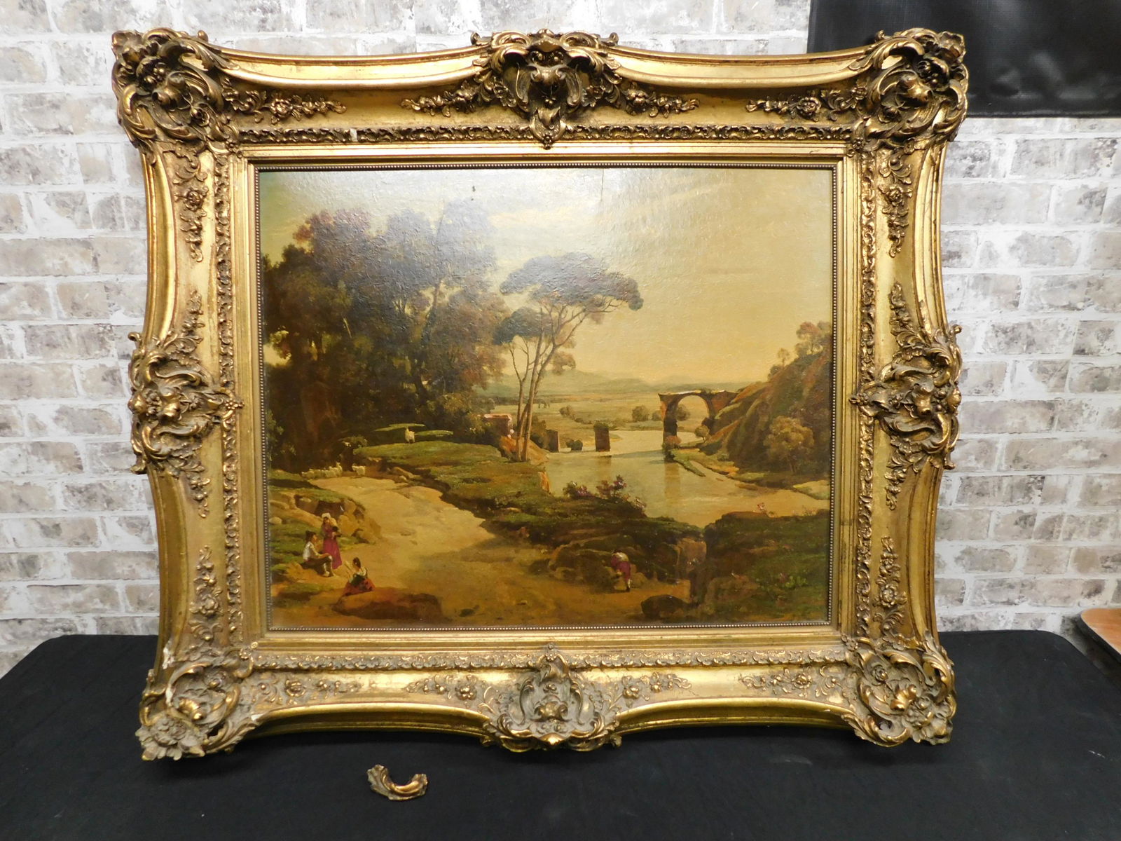 Framed Print on Board of a Countryside Scene (1 of 2)