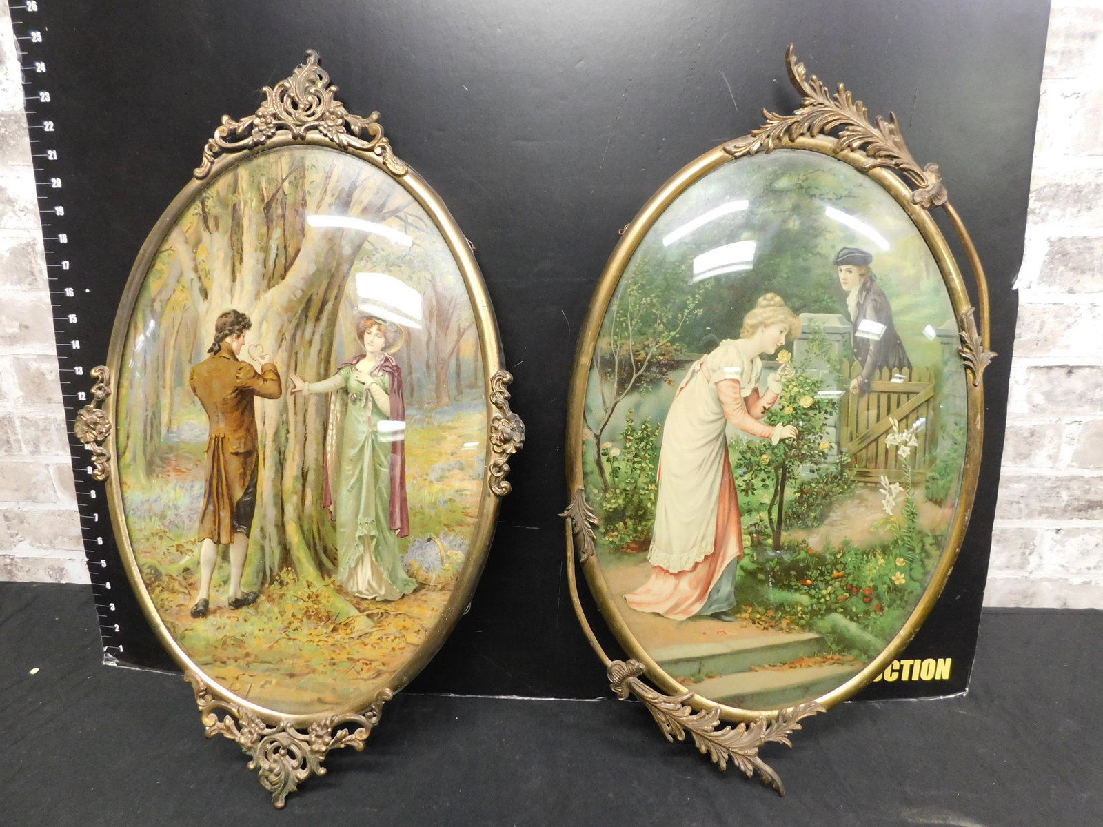 Lot of 2 Vintage Beveled Glass Frames (1 of 3)