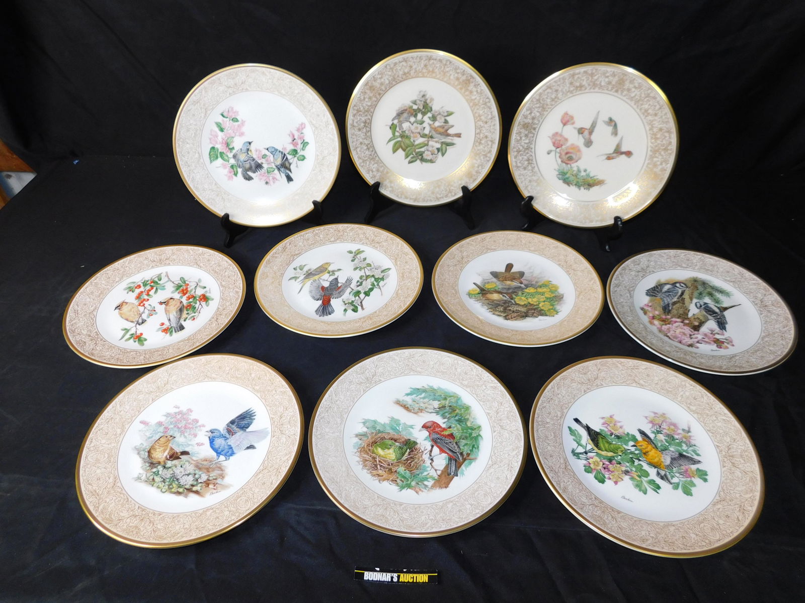 Lot of 10 Lenox and Boehm Bird Plates (1 of 4)