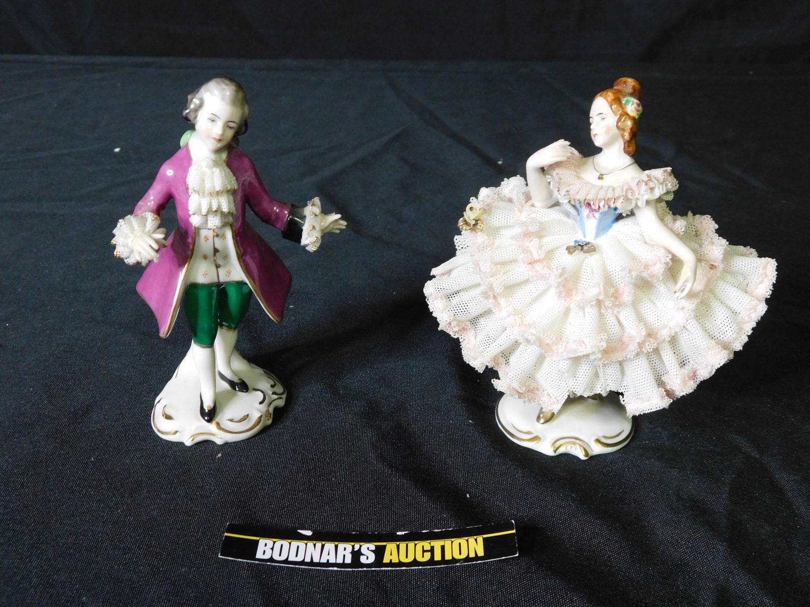 Lot of 2 Dresden Figurines (1 of 6)