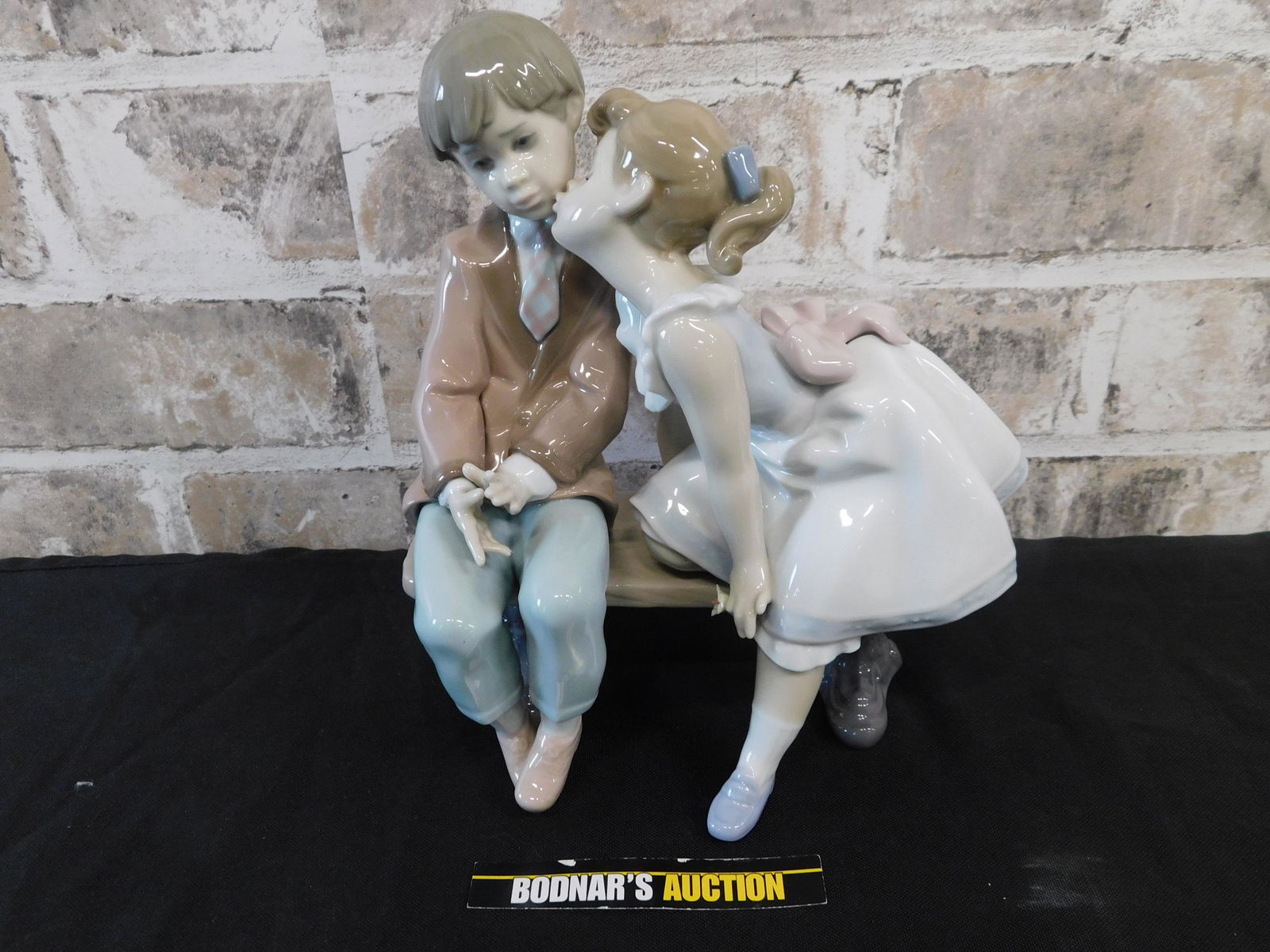 Lladro Little Boy and Girl on Bench (1 of 3)