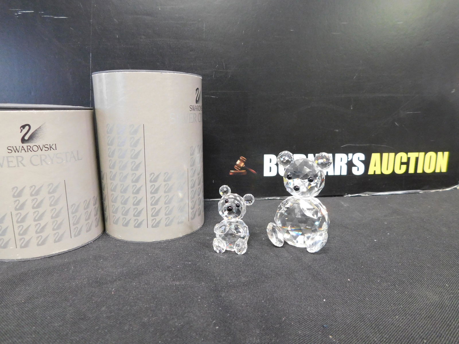 Swarovski Crystal Lot of 2 Teddy Bears (1 of 3)