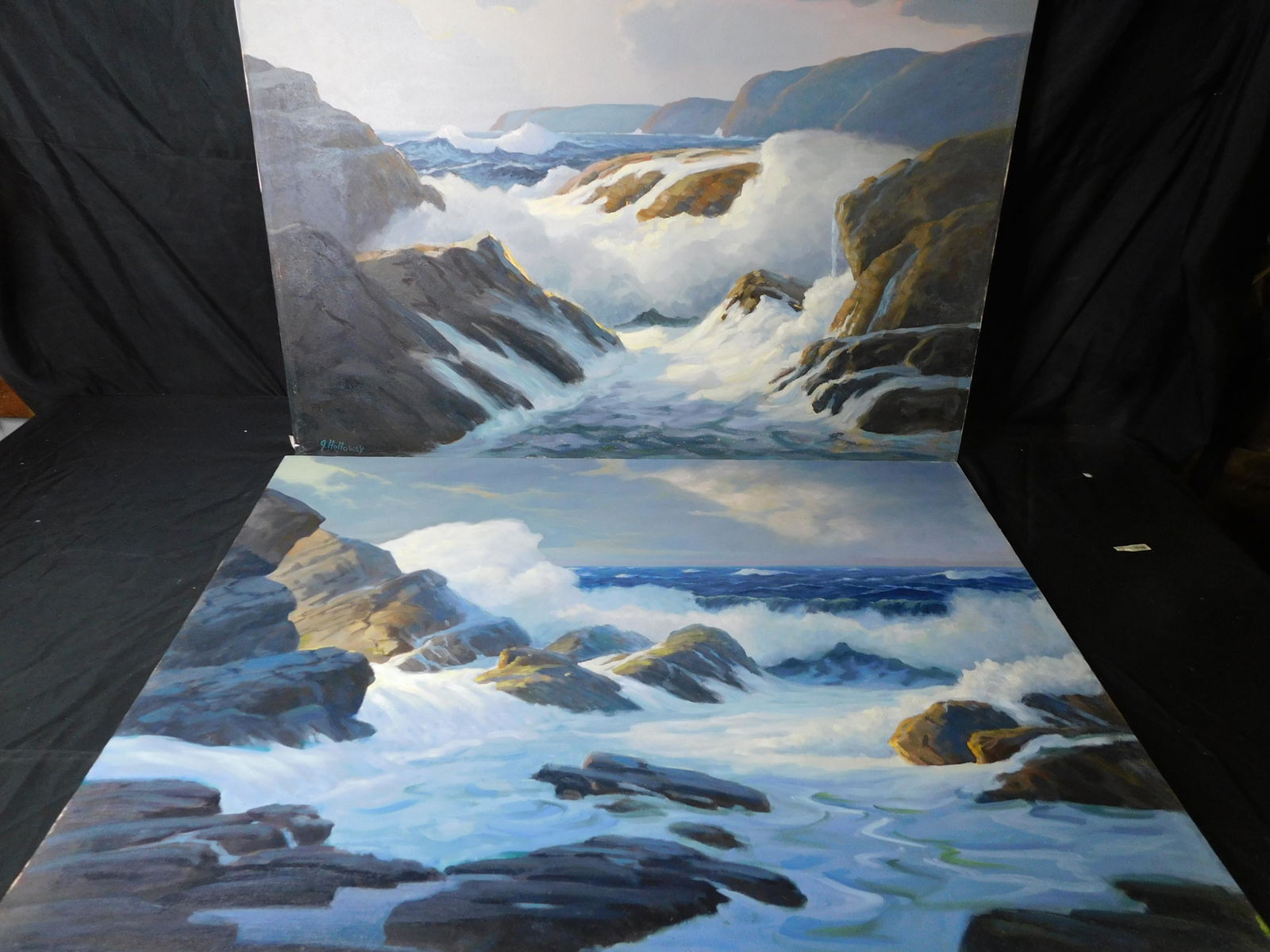 Local New Jersey Artist George Holloway Oil on Canvas (1 of 6)