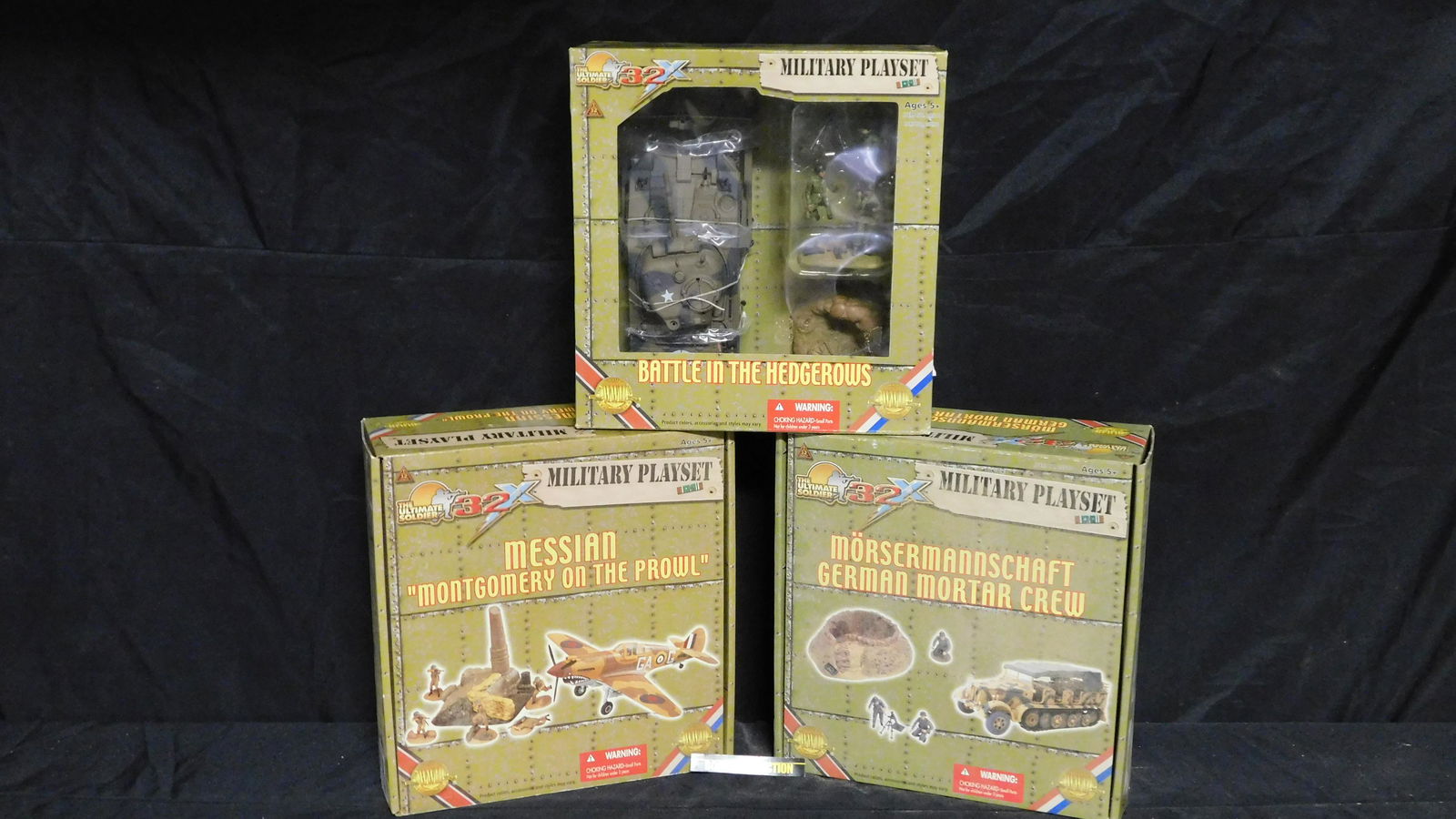 Ultimate Soldier Lot of 3 Military Playsets (1 of 3)